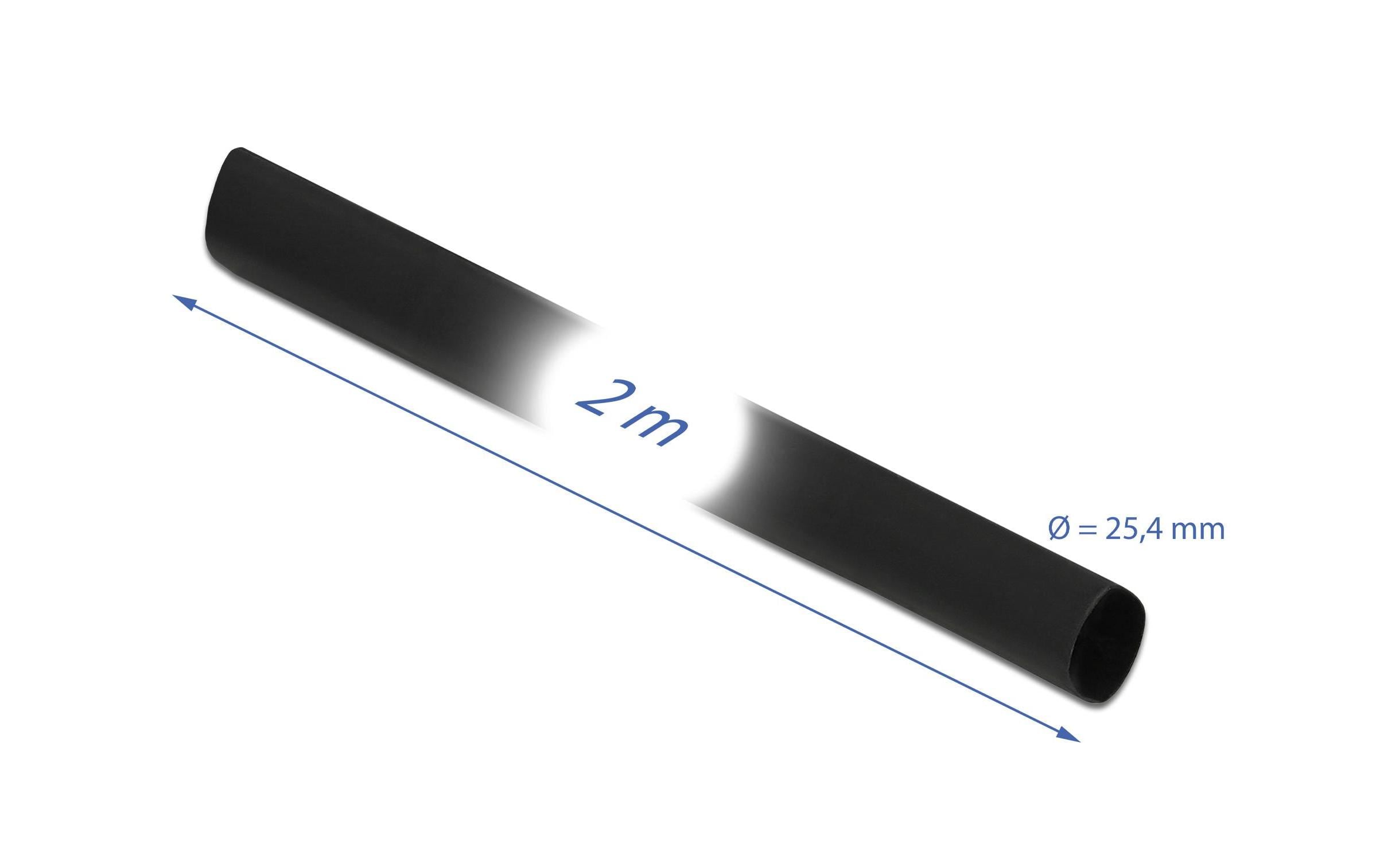 Delock Schrumpfschlauch 2 m x 25.4 mm Schwarz