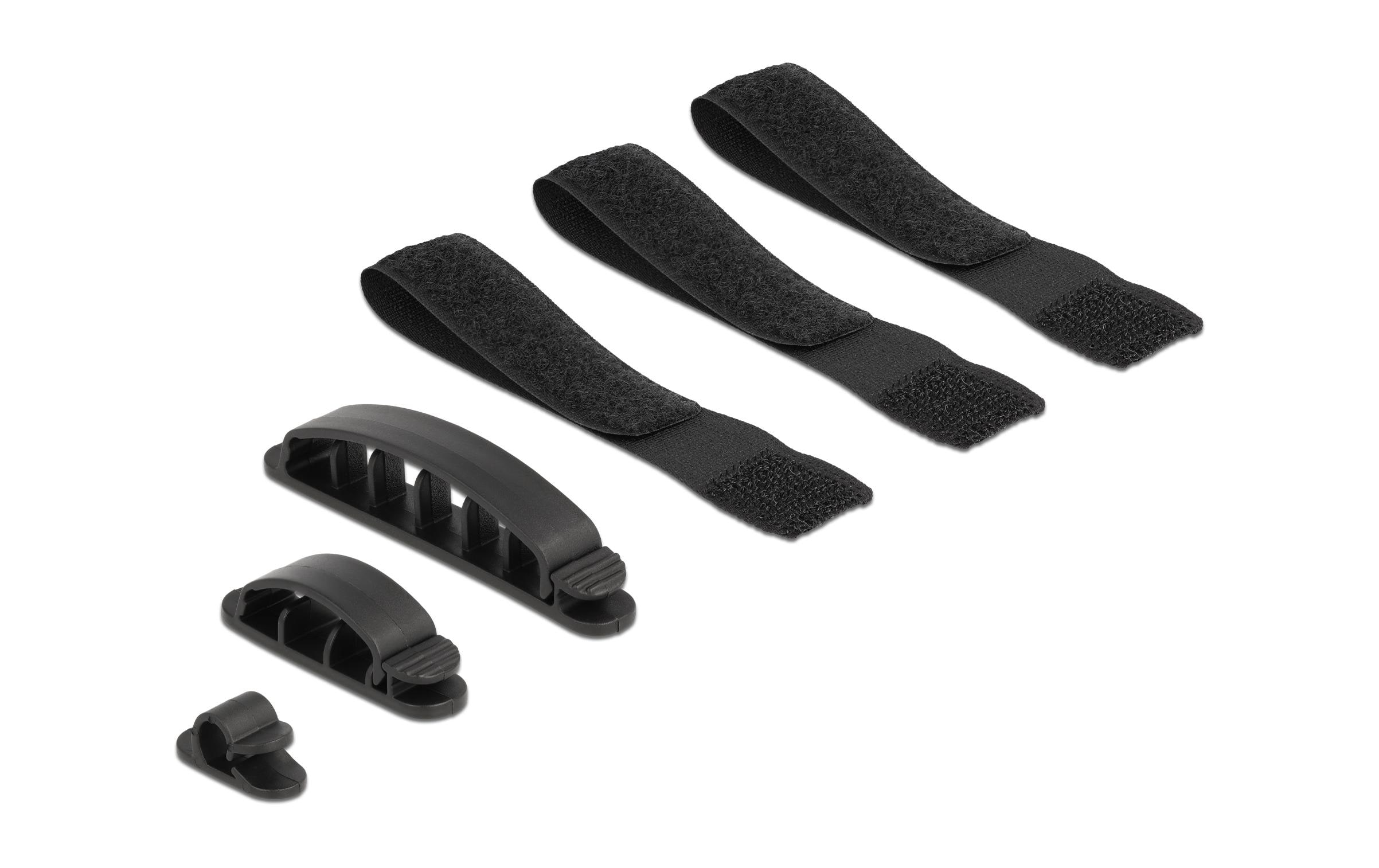 Delock Kabelhalter und Klettband Set 6 Stück Delock Kabelhalter und Klettband Set 6 Stück