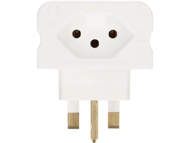 Max Hauri Reiseadapter Grossbritannien / Typ 13, 3-polig, Weiss