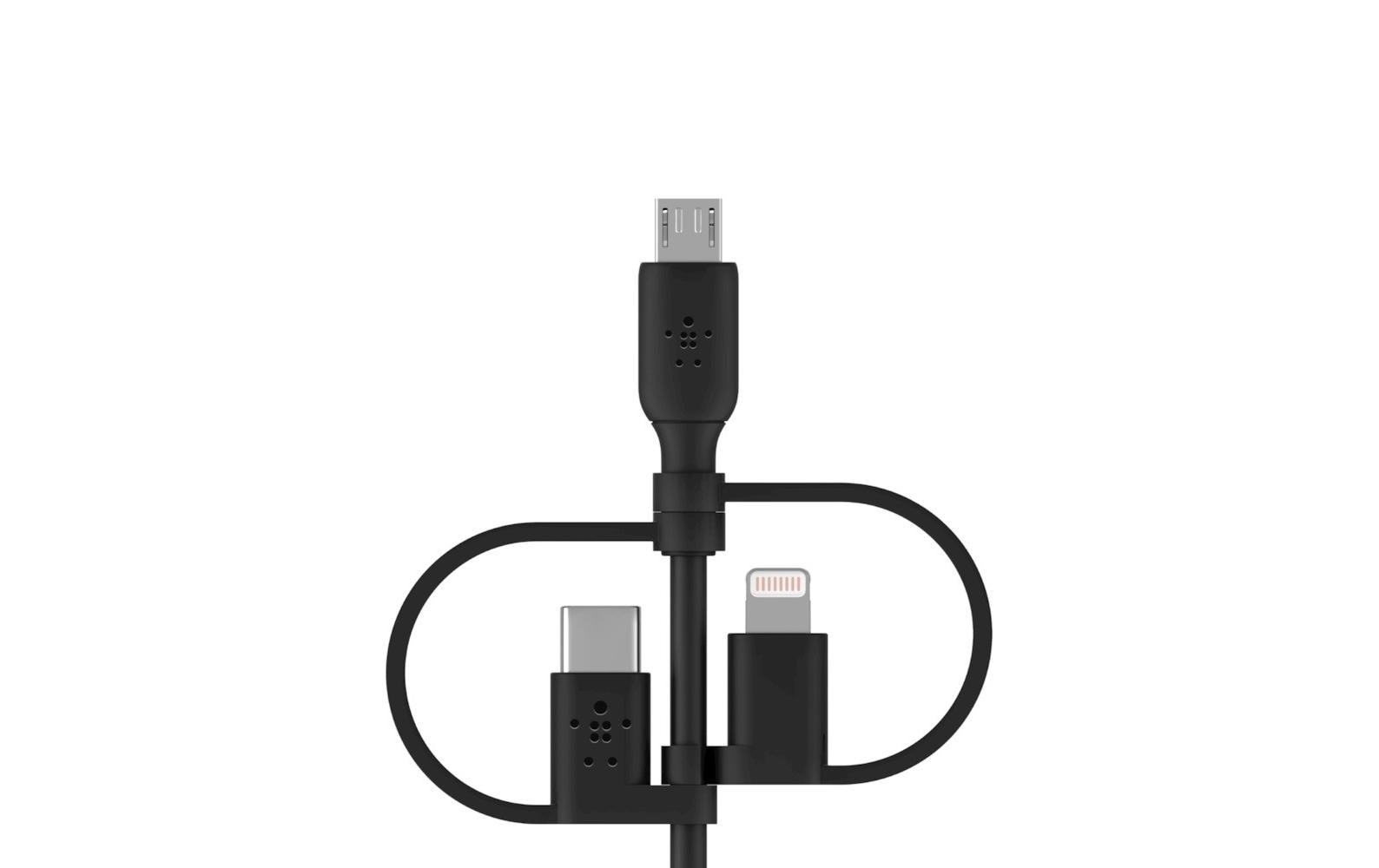 Belkin BoostCharge Universal USB A - Lightning/Micro-USB B/USB C