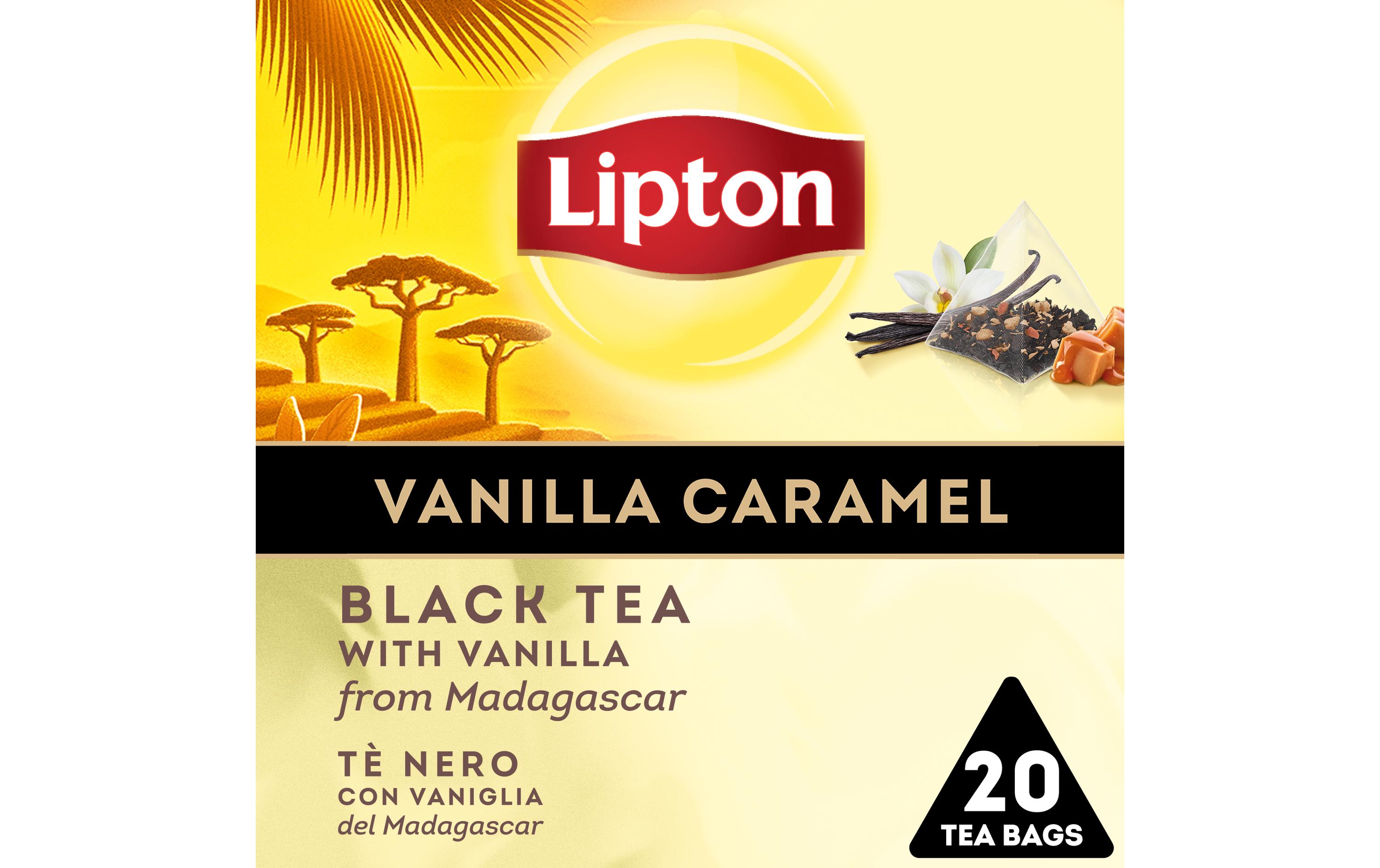 Lipton Teebeutel Schwarztee Vanilla Caramel 20 Stück