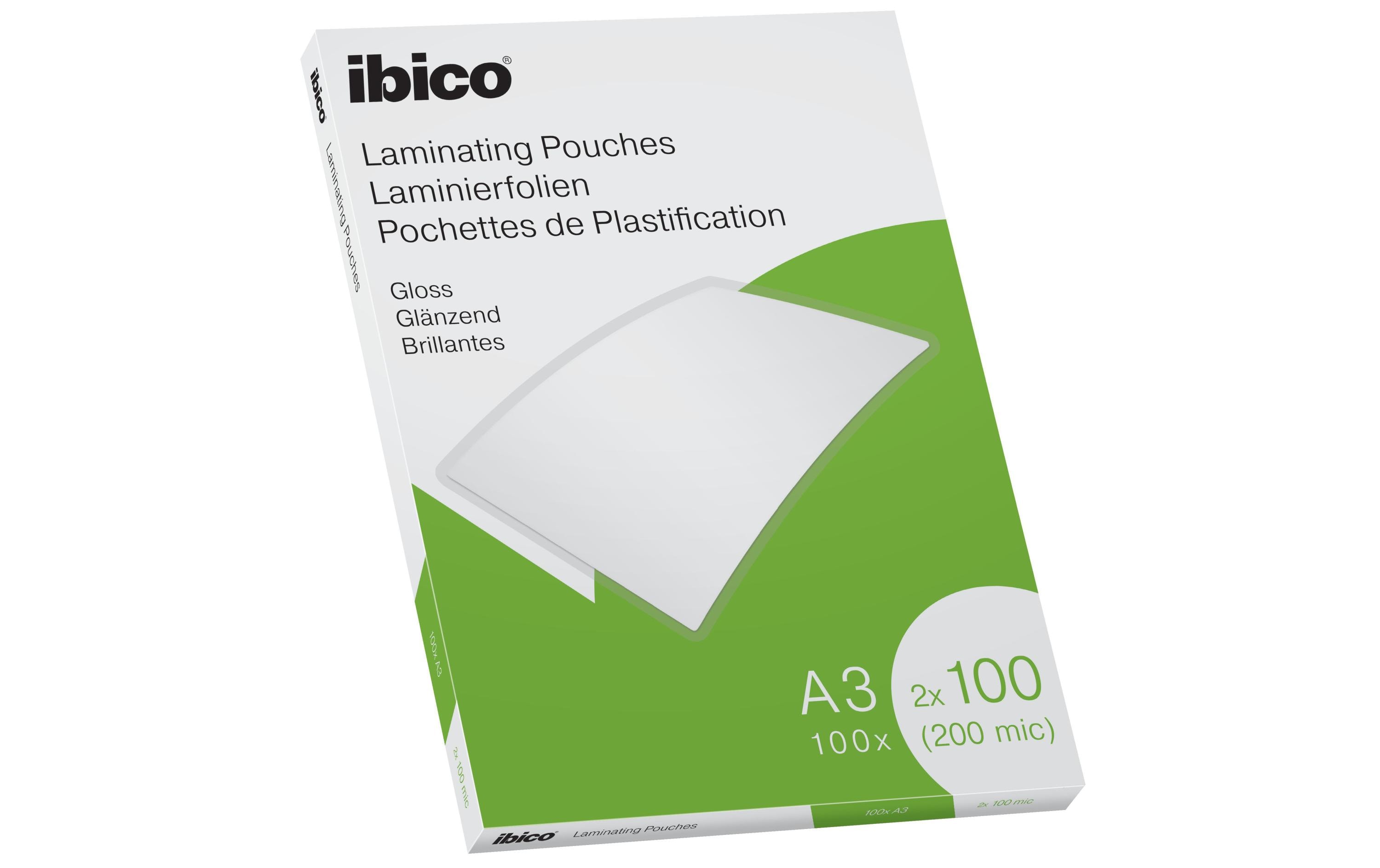 Ibico Laminierfolie A3, 100 µm, 100 Stück, Glänzend