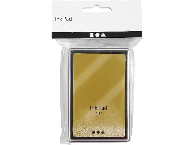 Creativ Company Stempelkissen Ink Pad, 9 x 6 x 2 cm Gold