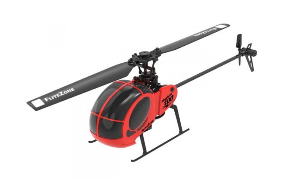 FliteZone Helikopter Hughes 300 Rot, 4-Kanal, 6G, RTF FliteZone Helikopter Hughes 300 Rot, 4-Kanal, 6G, RTF
