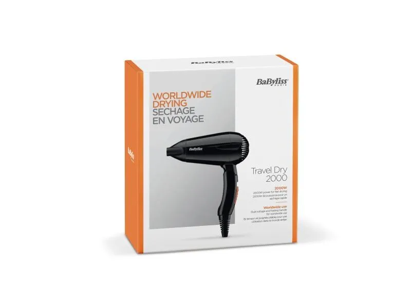 Babyliss Reisehaartrockner Travel Dry 5344CHE Babyliss Reisehaartrockner Travel Dry 5344CHE