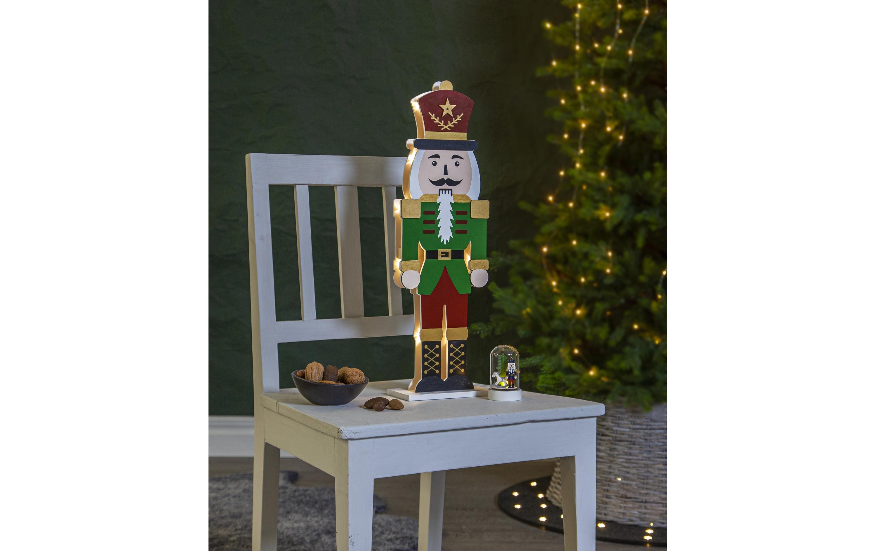 Star Trading LED-Figur Nussknacker, 52 cm, Grün