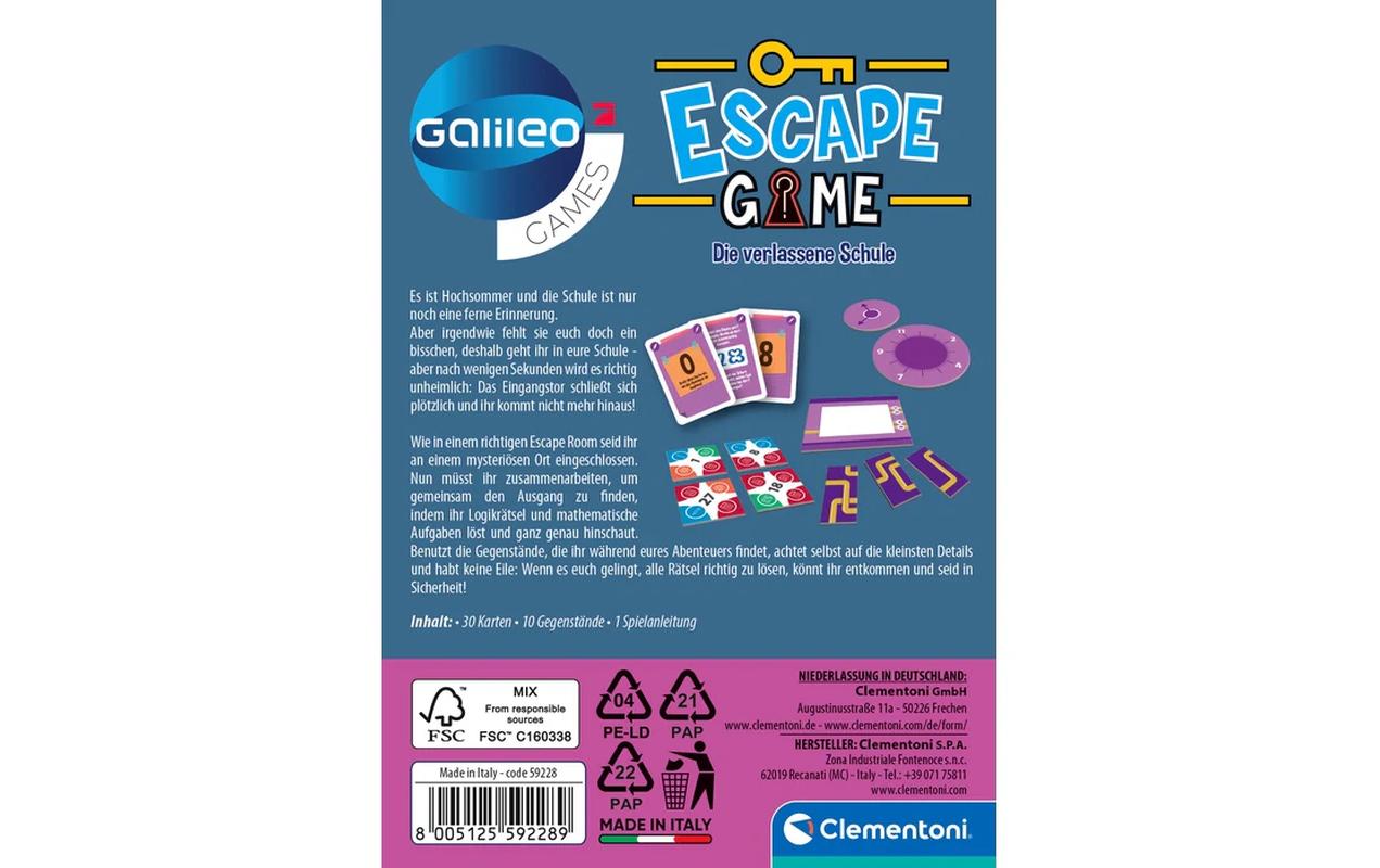 Clementoni Escape Game – Die verlassene Schule