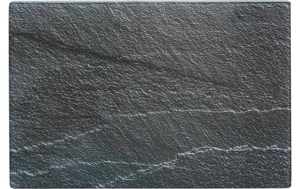 Zeller Present Schneidebrett Schiefer 30 x 20 cm, Glas, Anthrazit