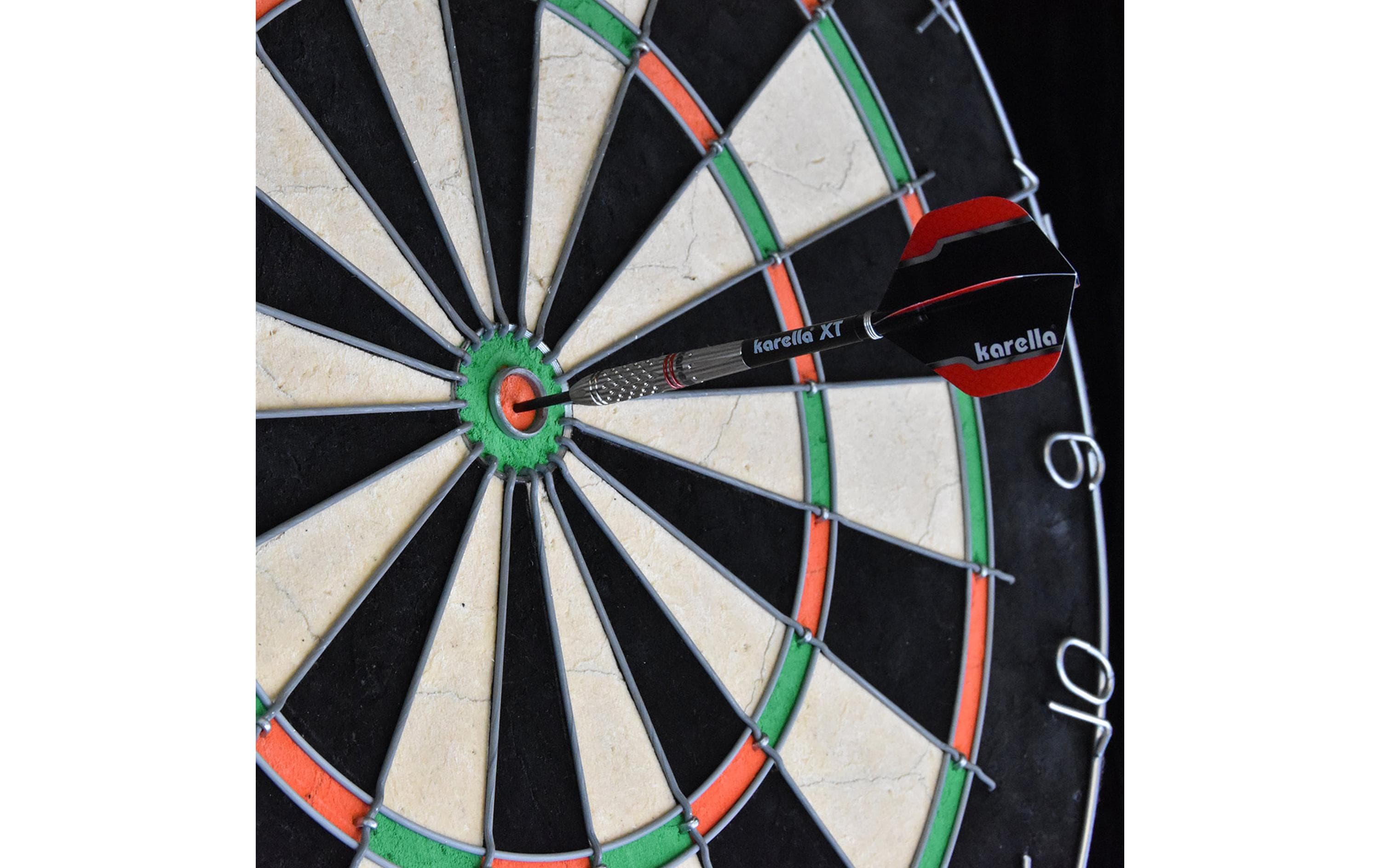 Karella Dartpfeile Steeldart Commander 21g, 3 Stück – Silber