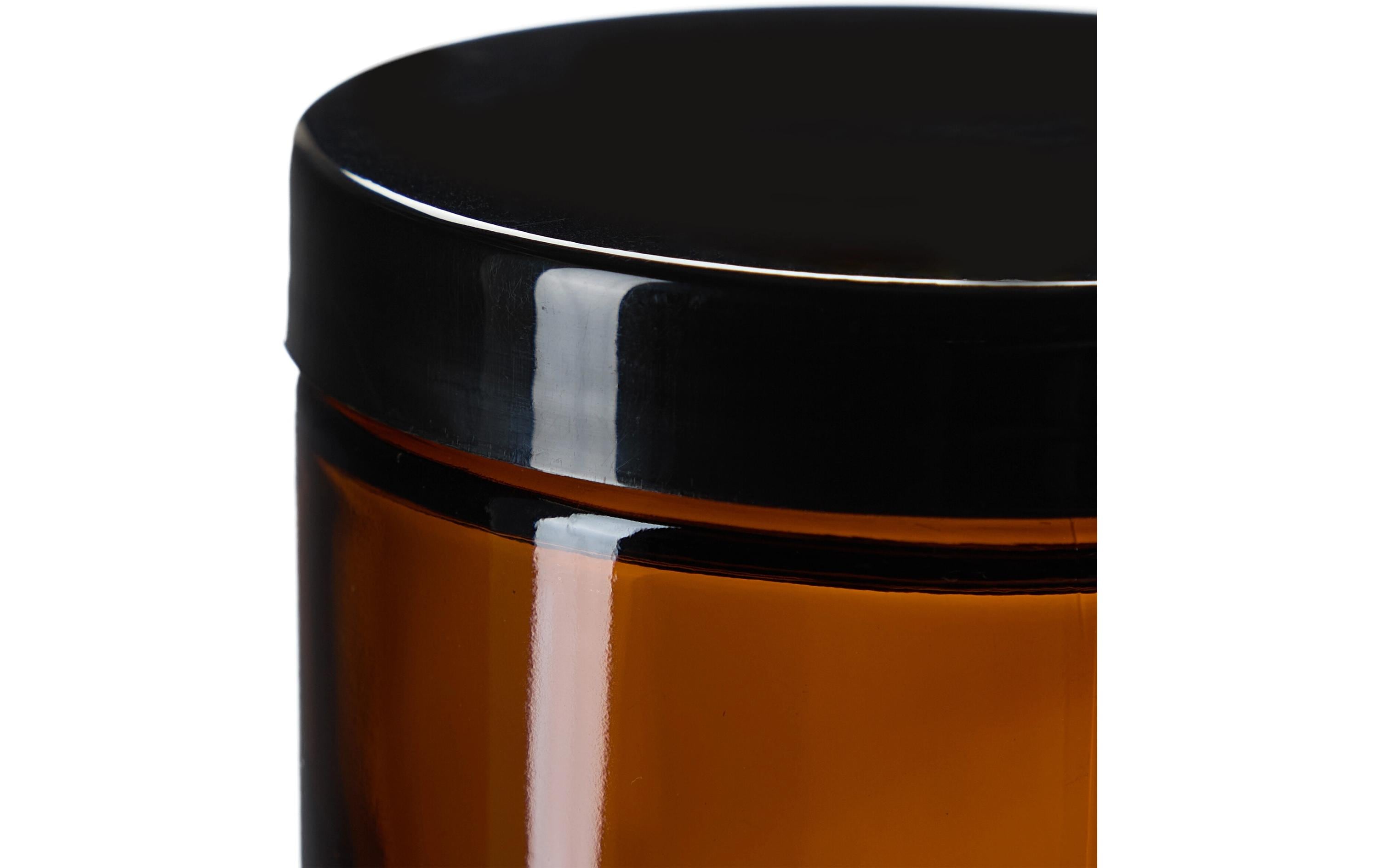 relaxdays Braunglas Salbentiegel 240 ml, 12 Stück