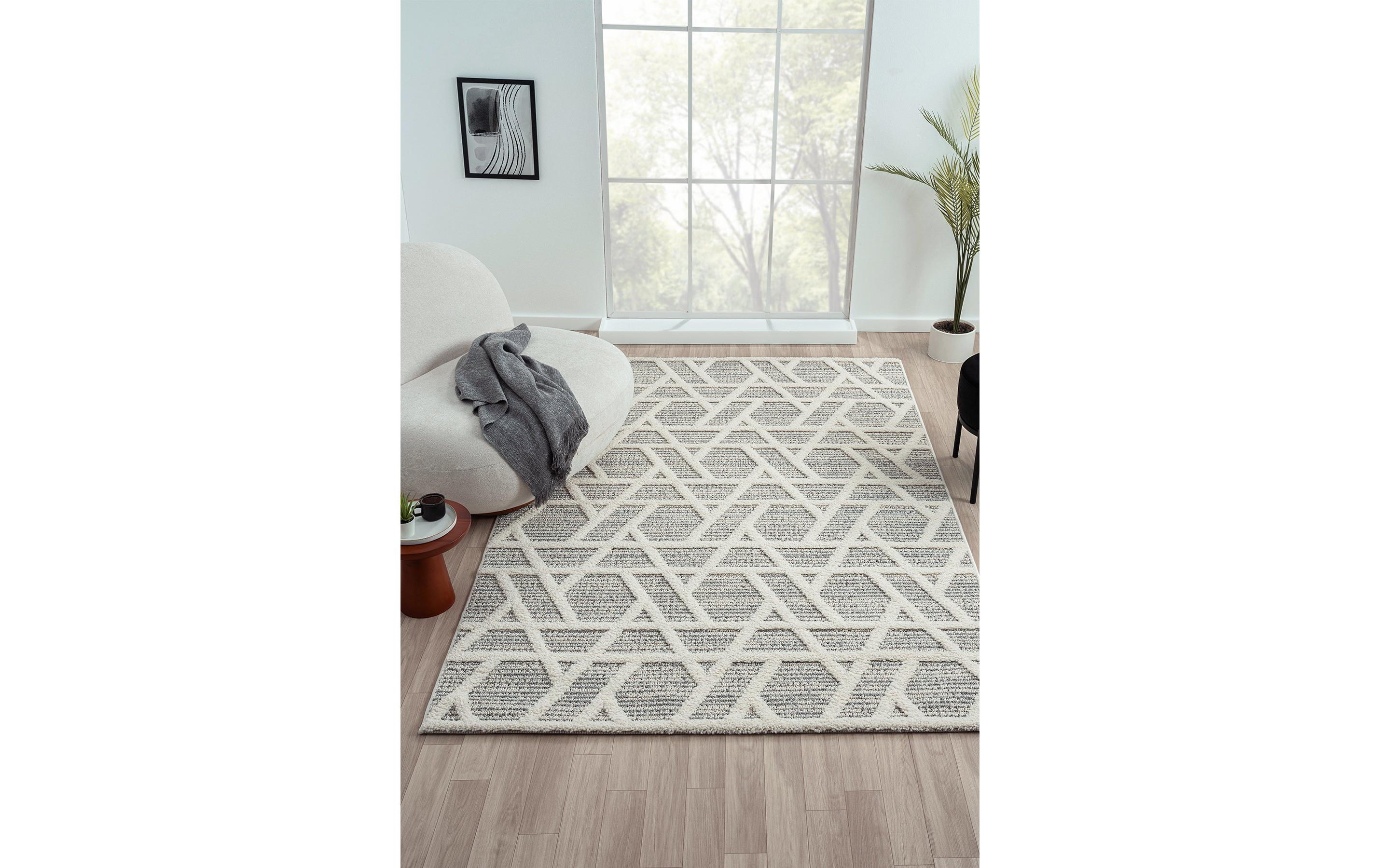 Conceptum Hypnose Teppich Sevilla 5508 120 cm x 180 cm, Grau