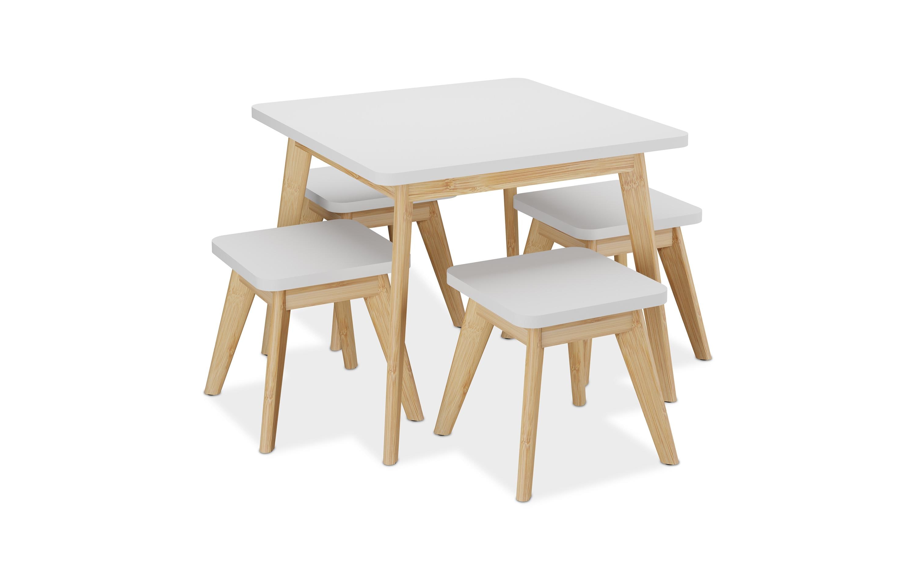 relaxdays Kindersitzgruppe MDF / Bambus, 5-teilig relaxdays Kindersitzgruppe MDF / Bambus, 5-teilig