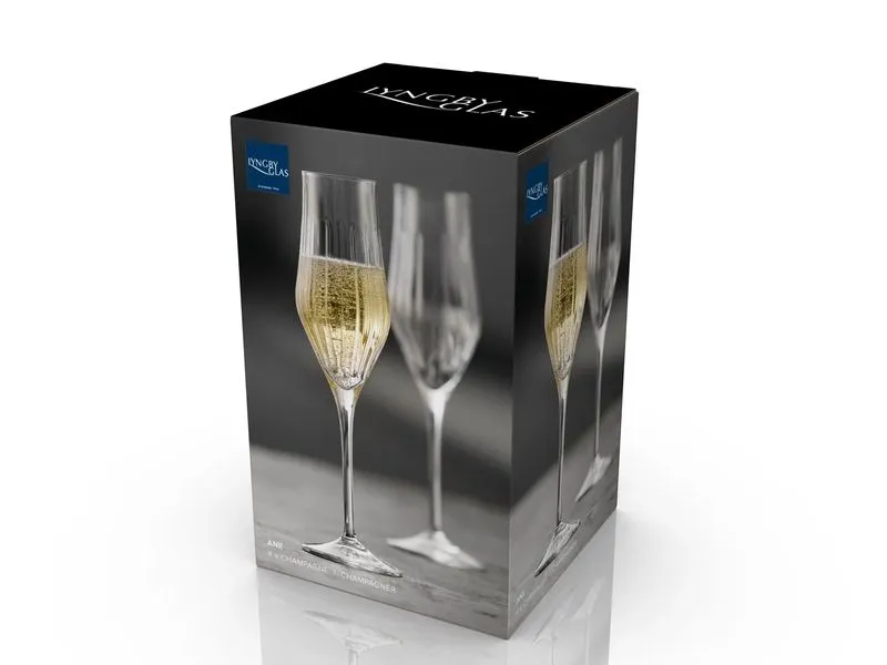 Lyngby Sektglas Ane 230 ml, 4 Stück, Transparent Lyngby Sektglas Ane 230 ml, 4 Stück, Transparent