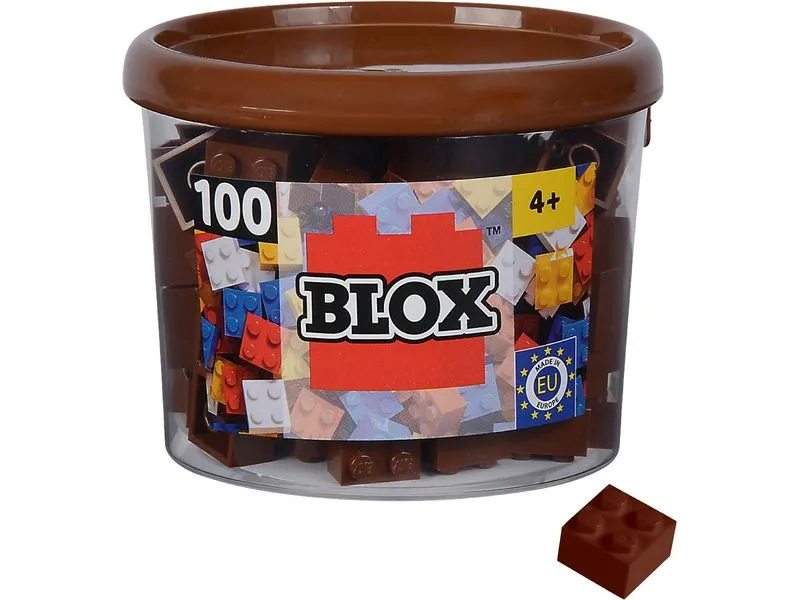 BLOX Bausteine 100 braune 4er Steine