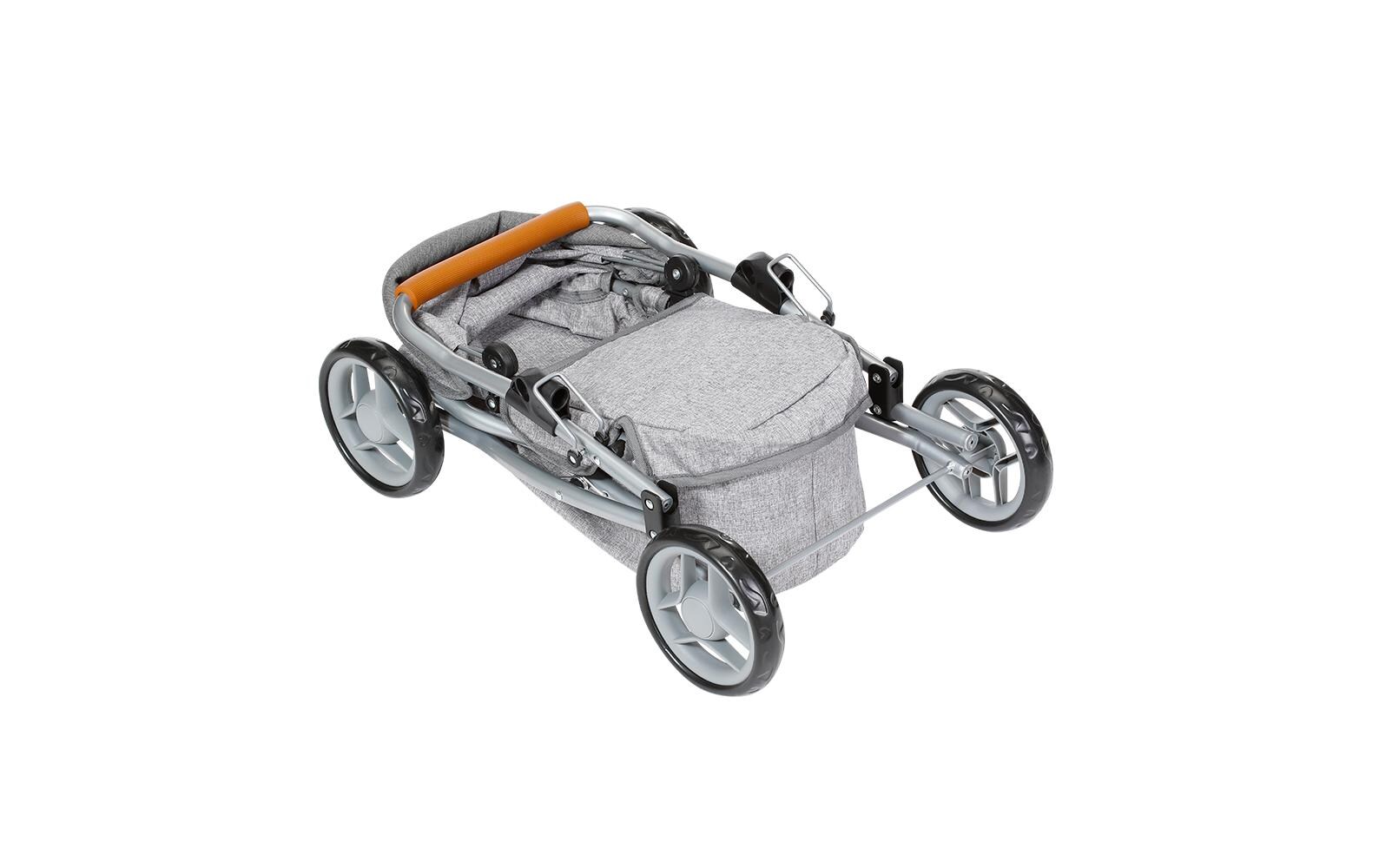 Knorrtoys Puppenbuggy Mini Lilli Star Grey Pink
