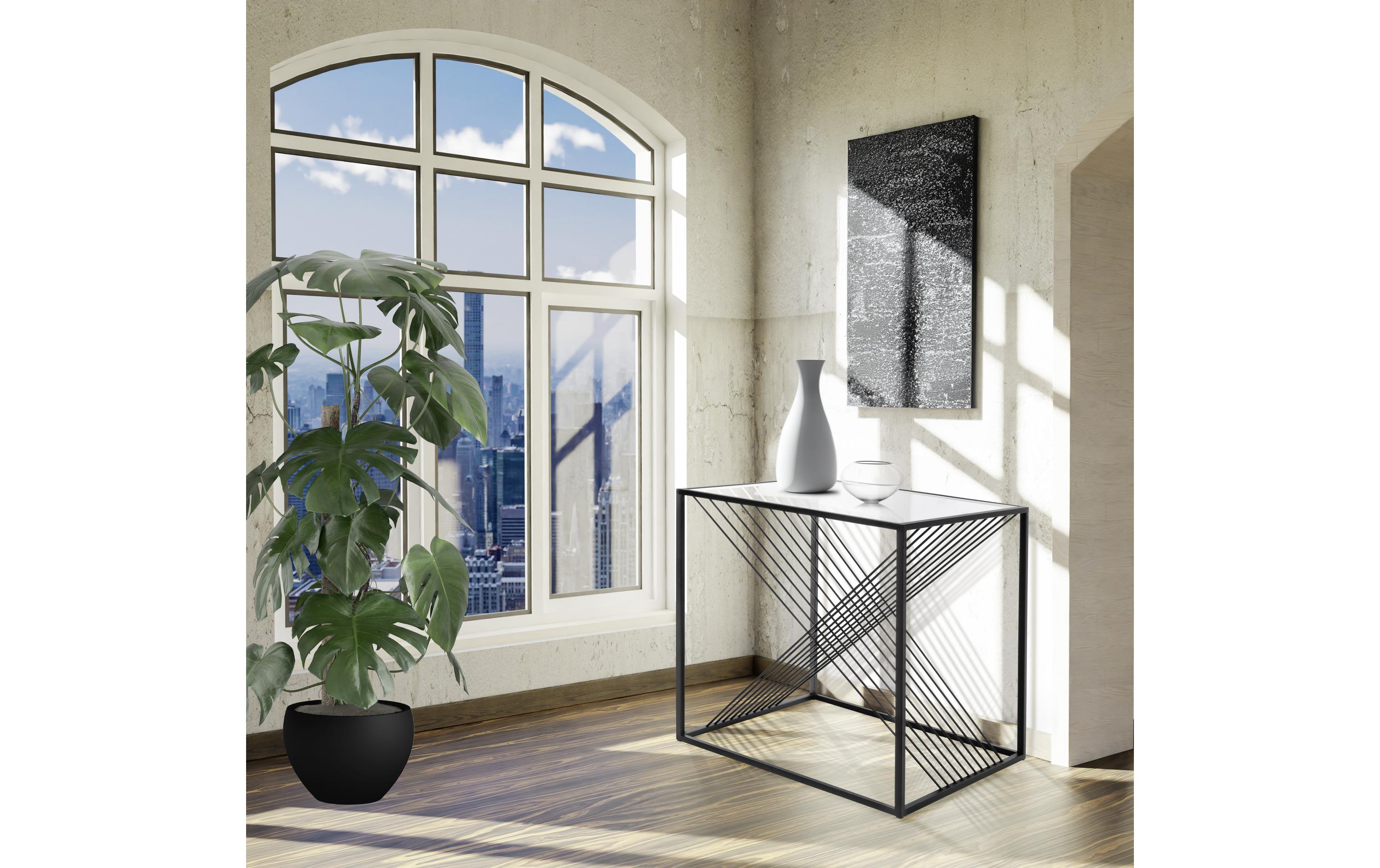 EGLO Beistelltisch Otawara Ø 45.5 x 55 cm, Schwarz