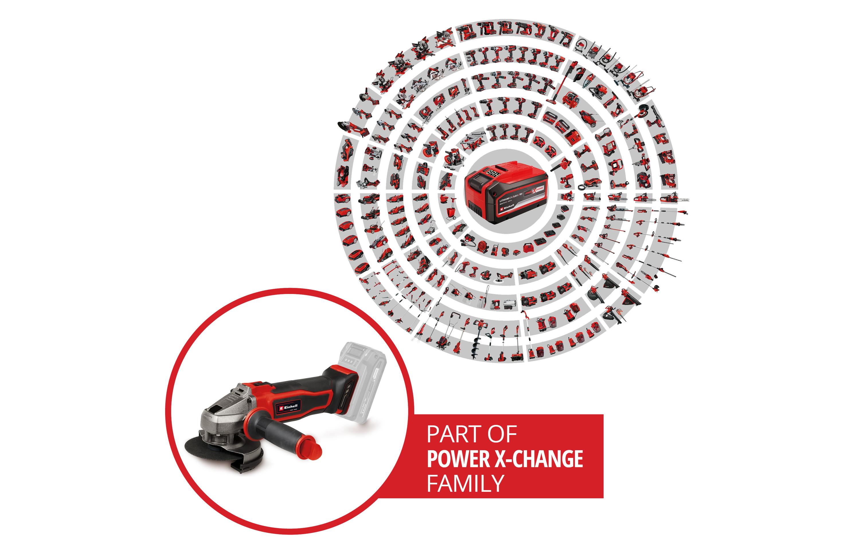 Einhell Professional Winkelschleifer TE-AG 18/115-2 Li – Solo