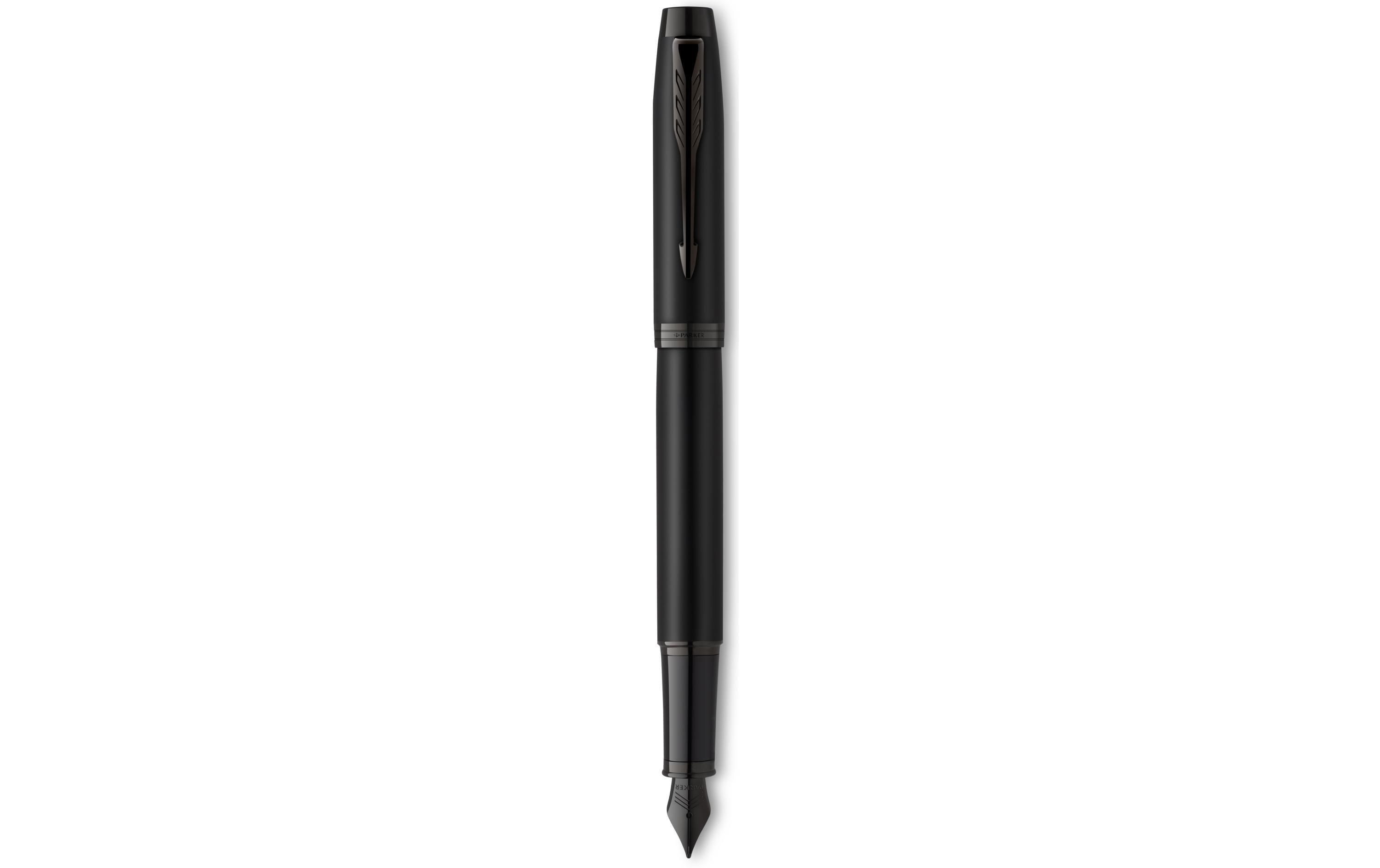 Parker Füllfederhalter IM Achromatic, Medium (M), Schwarz