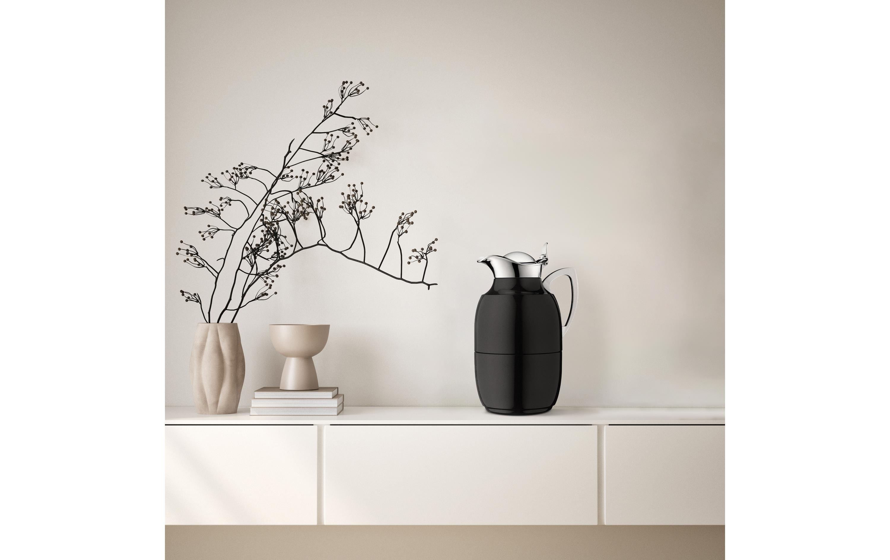 Alfi Thermoskanne Juwel 1000 ml, Schwarz Matt