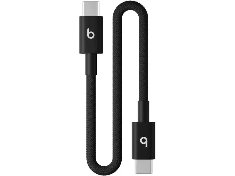 Apple Beats USB-C auf USB-C gewebtes Kabel, schwarz, 60W 0.2 m Apple Beats USB-C auf USB-C gewebtes Kabel, schwarz, 60W 0.2 m