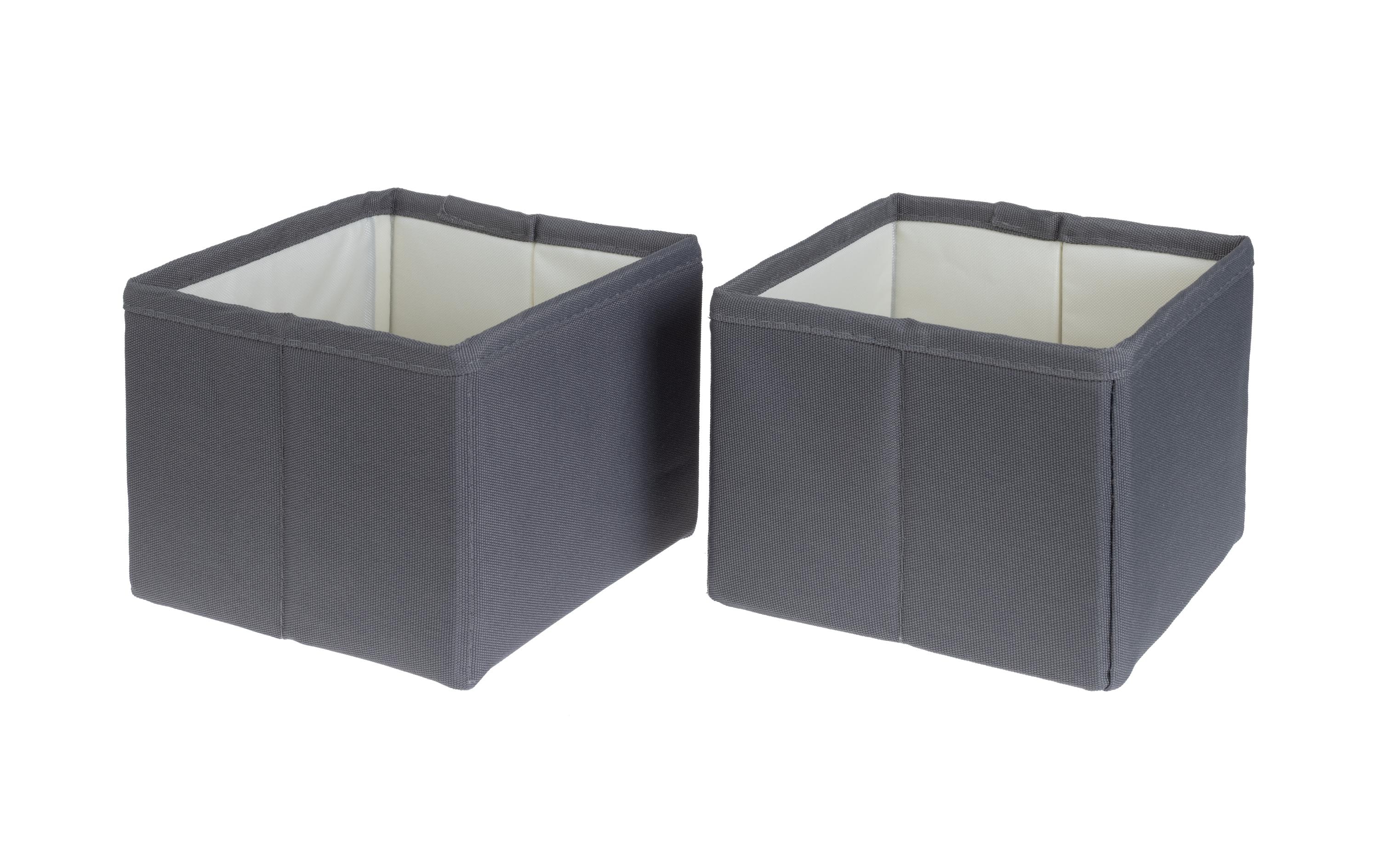 COCON Aufbewahrungsbox S Grau, 2 Stück