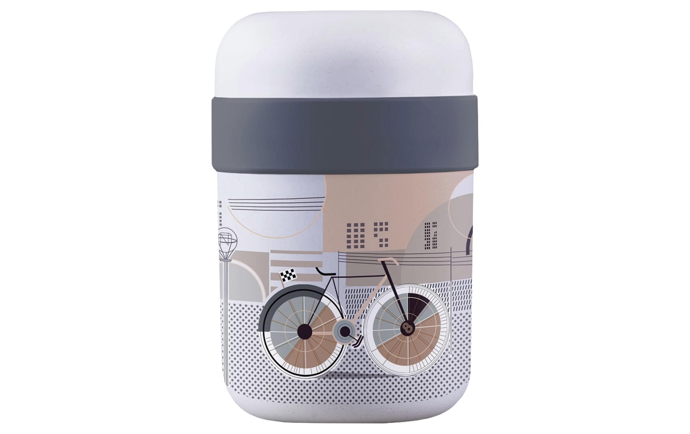 BioLoco Lunchpot Fiets Beige/Grau