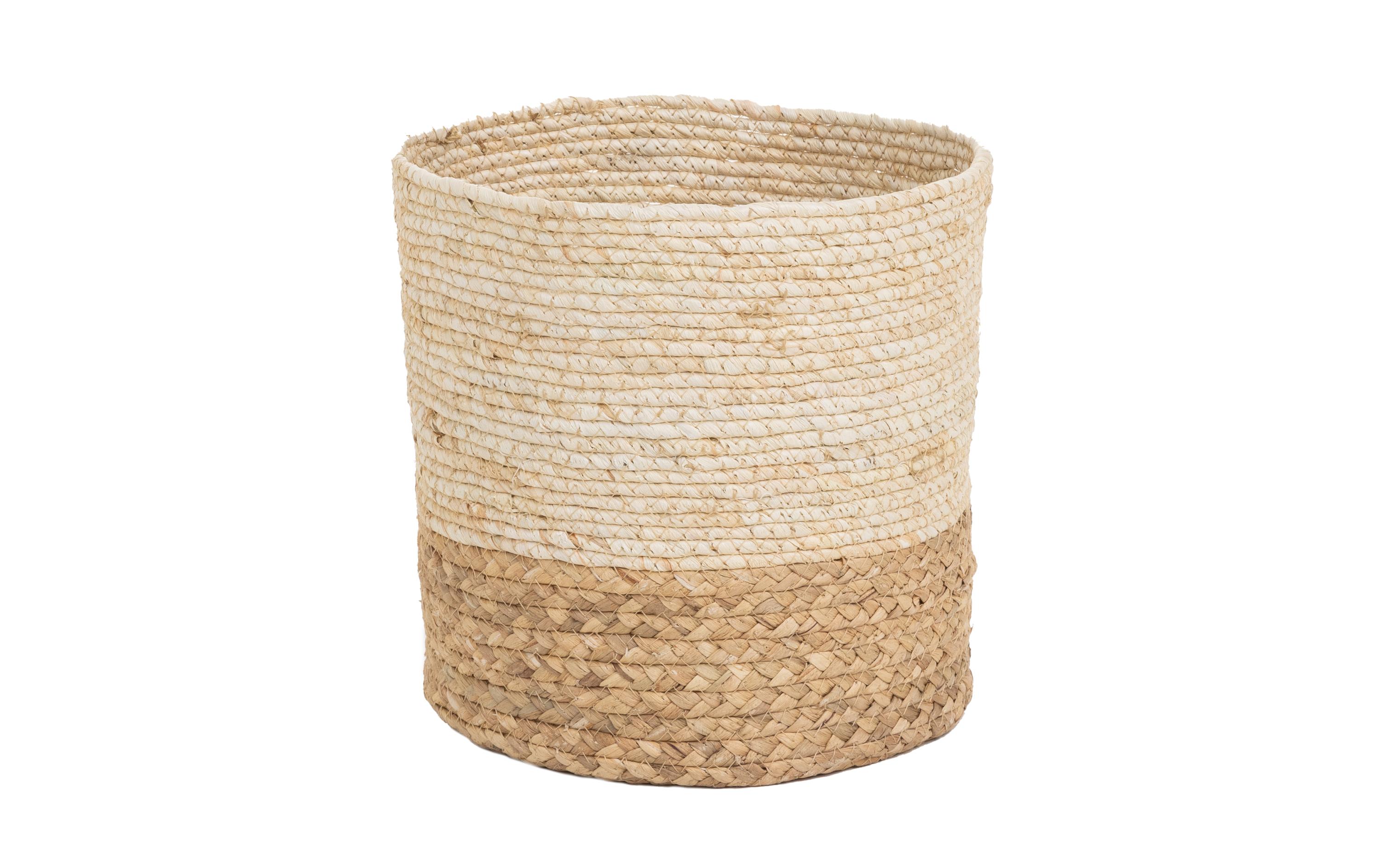 COCON Aufbewahrungskorb Beige/Braun, 29 x 25 cm