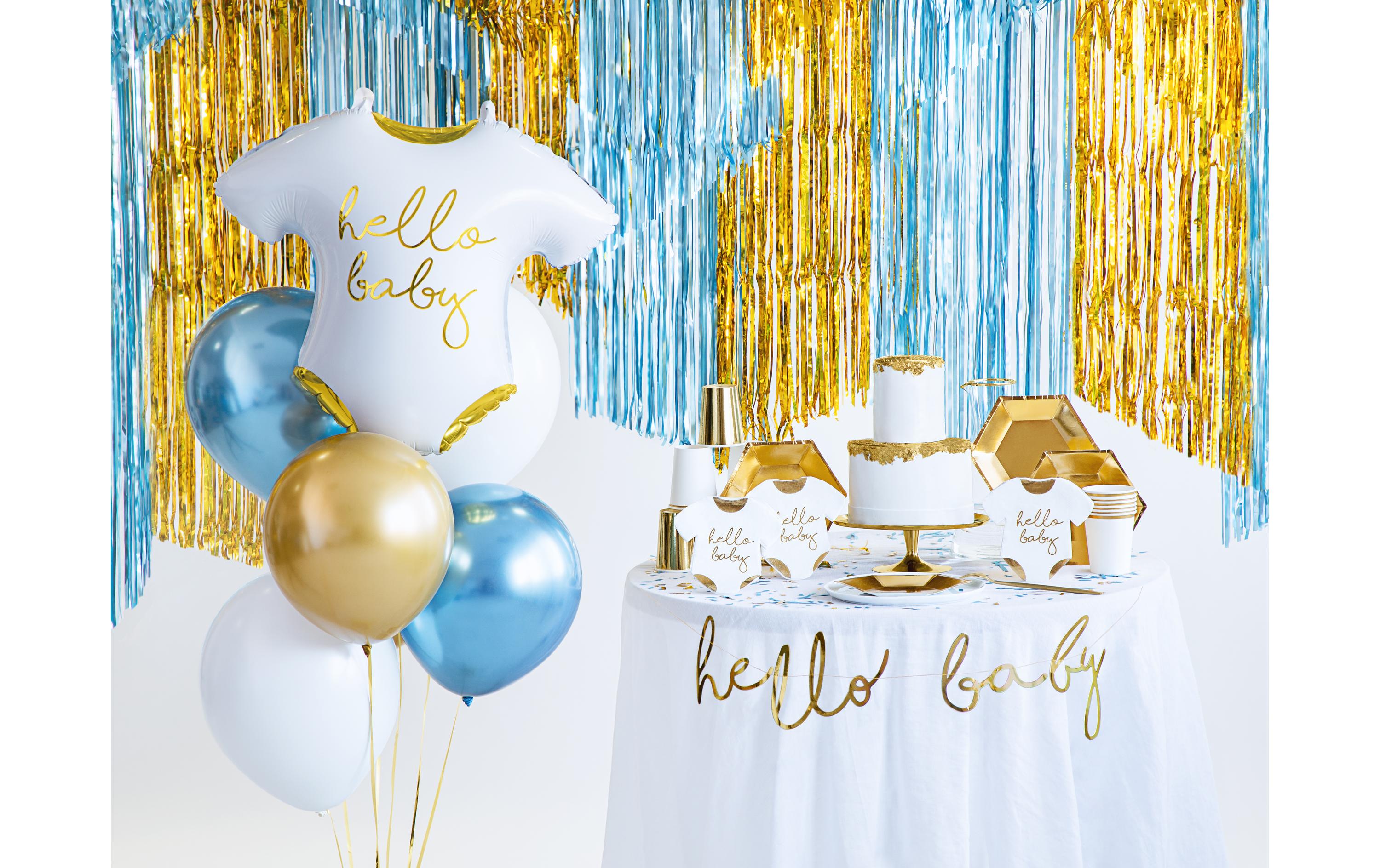 Partydeco Girlande Hello Baby 0.7 m, Gold