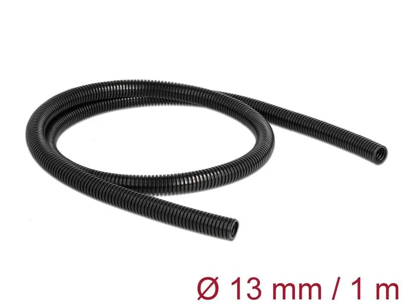 Delock Kabelschlauch 1 m x 13 mm Schwarz Delock Kabelschlauch 1 m x 13 mm Schwarz
