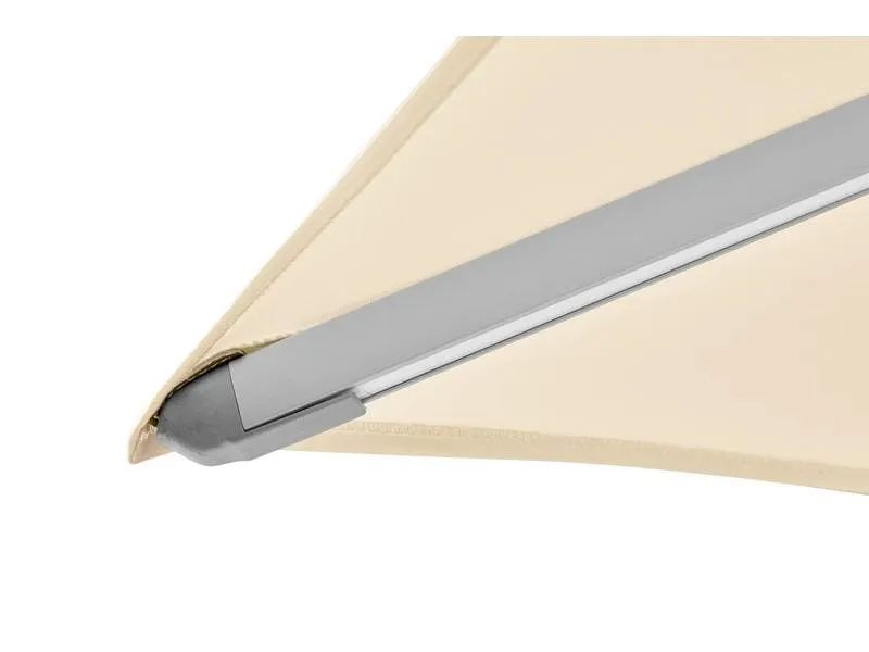 Suncomfort by Glatz Sonnenschirm Varioflex Solar LED, 300 x 300 cm, Hellbeige Suncomfort by Glatz Sonnenschirm Varioflex Solar LED, 300 x 300 cm, Hellbeige