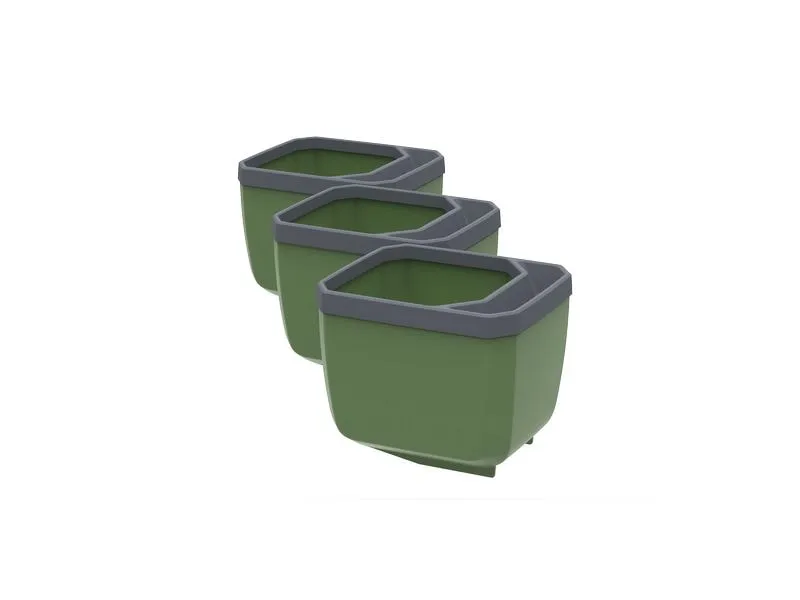 Gusta Garden HERBS BUDDY Kräutertopf 3er Set Grün Gusta Garden HERBS BUDDY Kräutertopf 3er Set Grün
