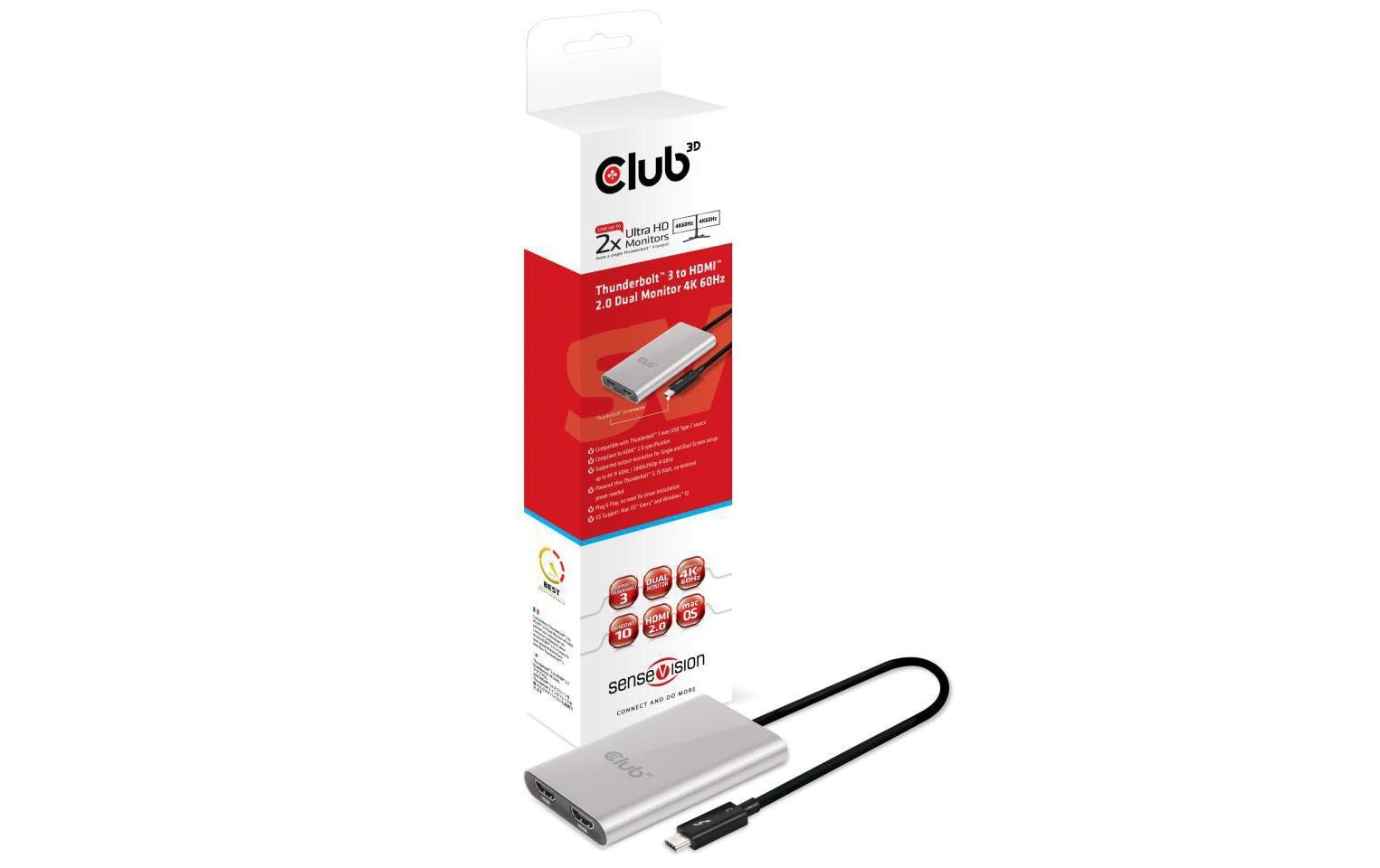 Club 3D Adapter CSV-1574 Thunderbolt 3 - HDMI