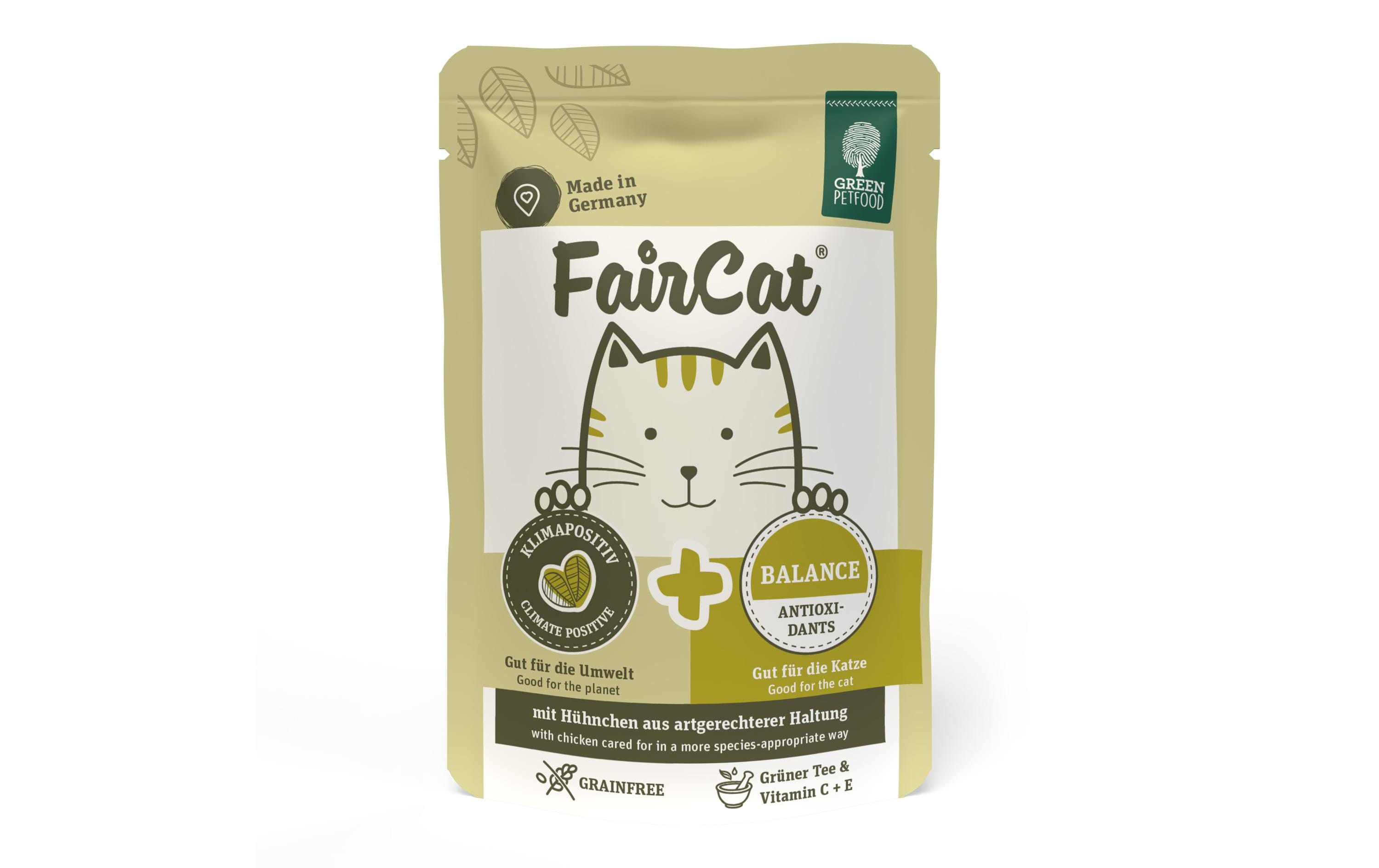 Green Petfood Nassfutter FairCat Balance, 8 x 85 g