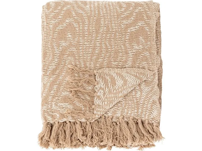 Bloomingville Decke Okapi 160 x 130 cm, Beige Bloomingville Decke Okapi 160 x 130 cm, Beige