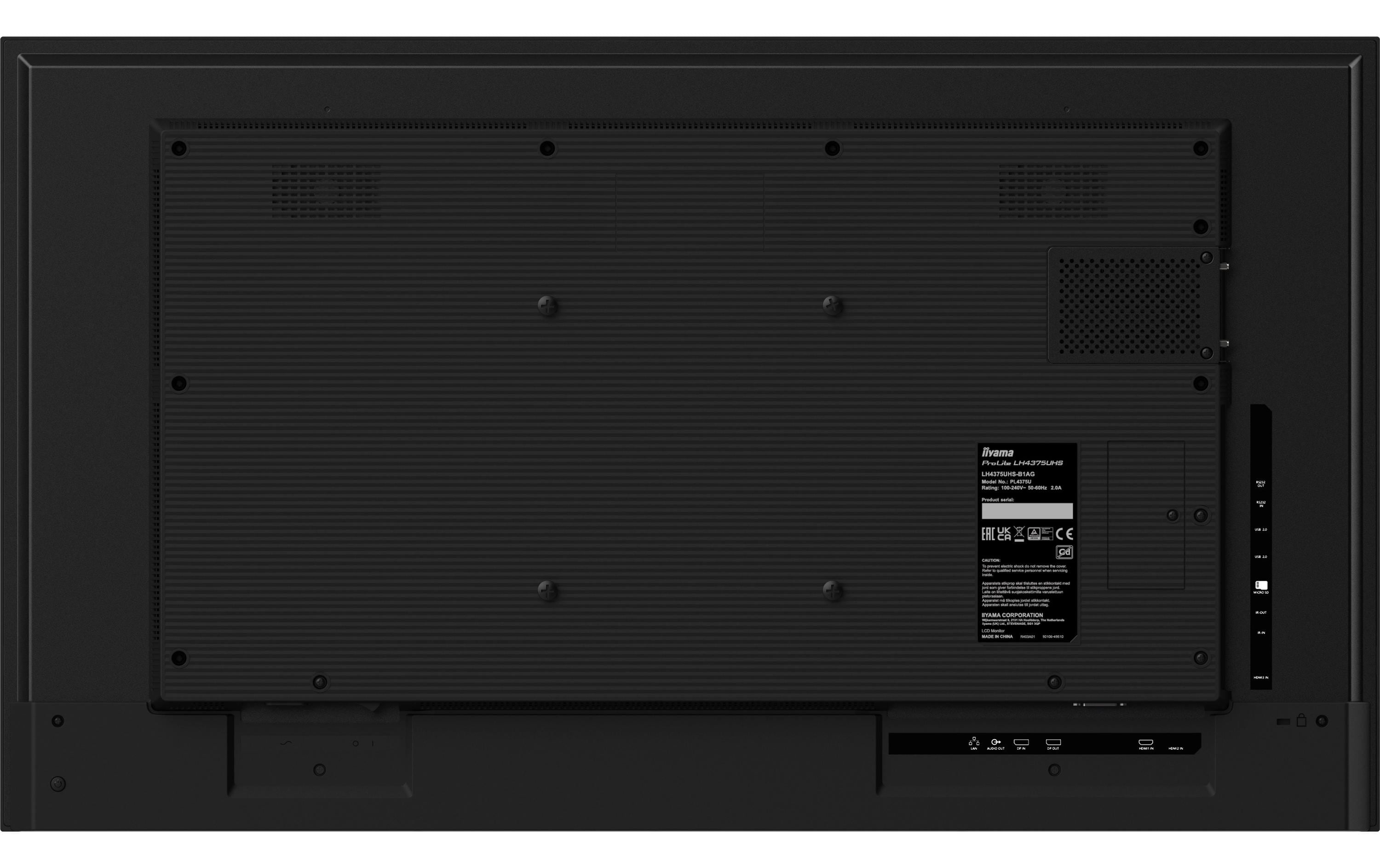 iiyama Public Display ProLite LH5075UHS-B1AG 49.5