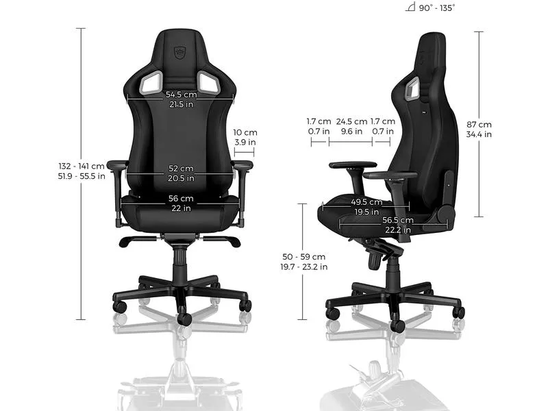 noblechairs Gaming-Stuhl EPIC Black Edition Schwarz noblechairs Gaming-Stuhl EPIC Black Edition Schwarz
