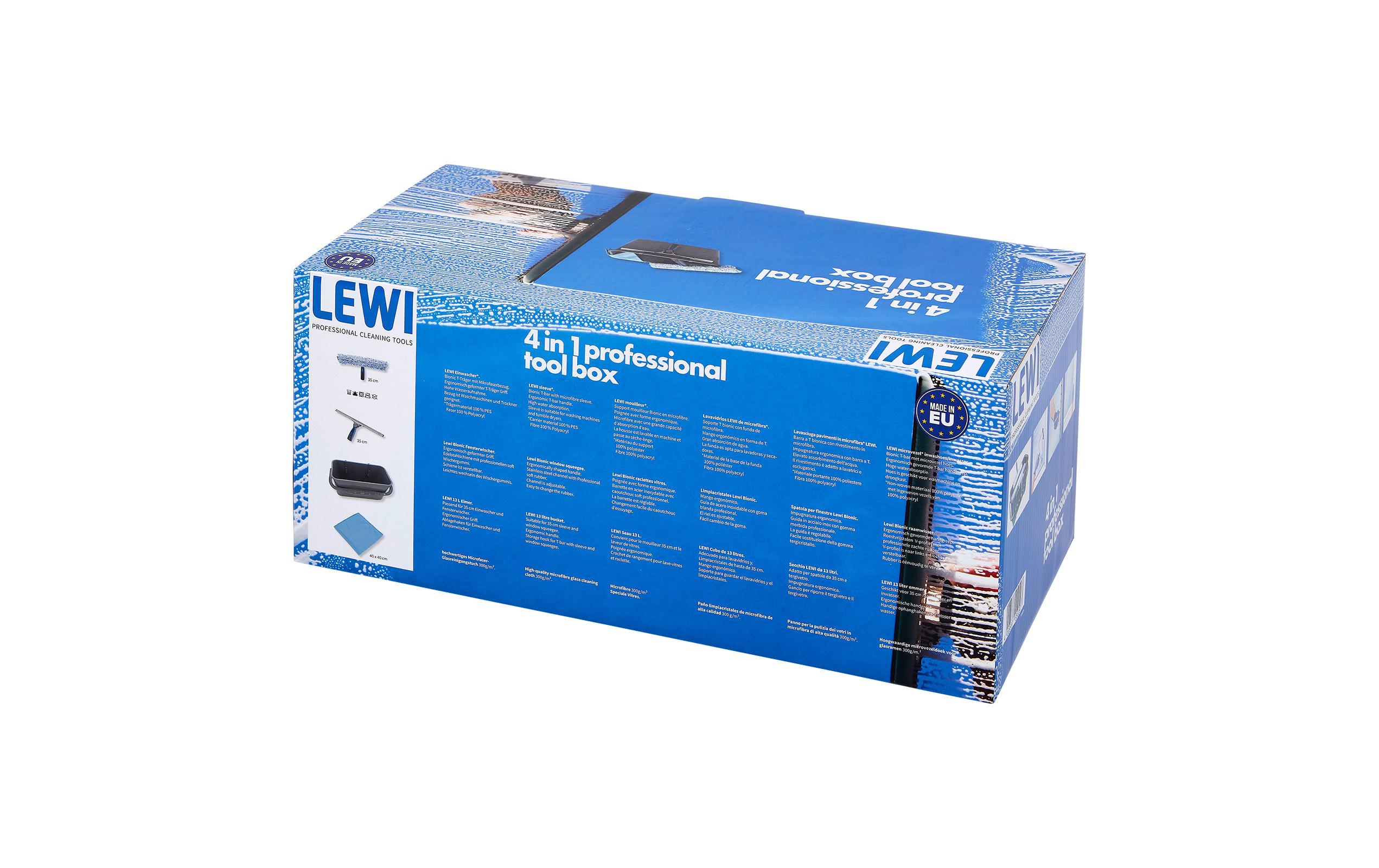 Edi Baur LEWI Fensterreinigungsset 4 in 1 Mehrfarbig