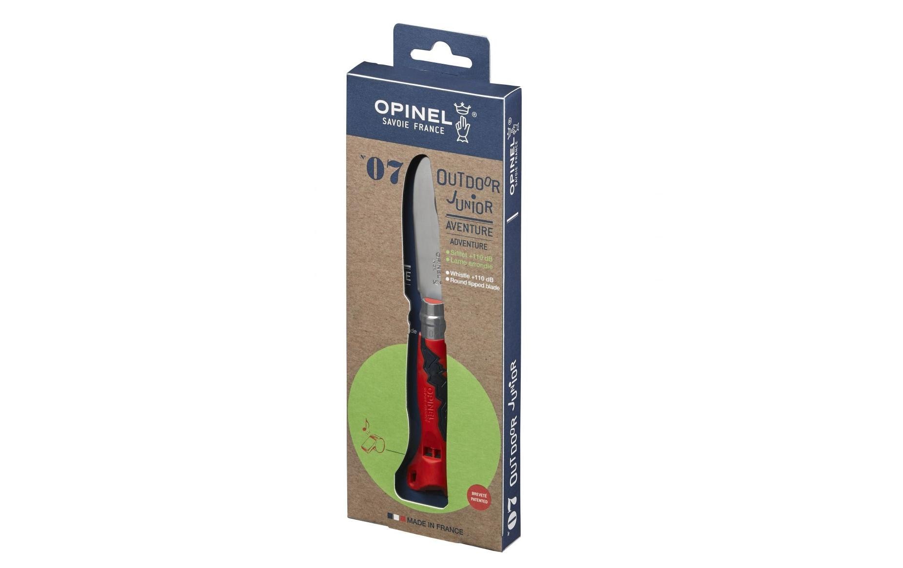 opinel Kindermesser N°7 Outdoor junior Rot