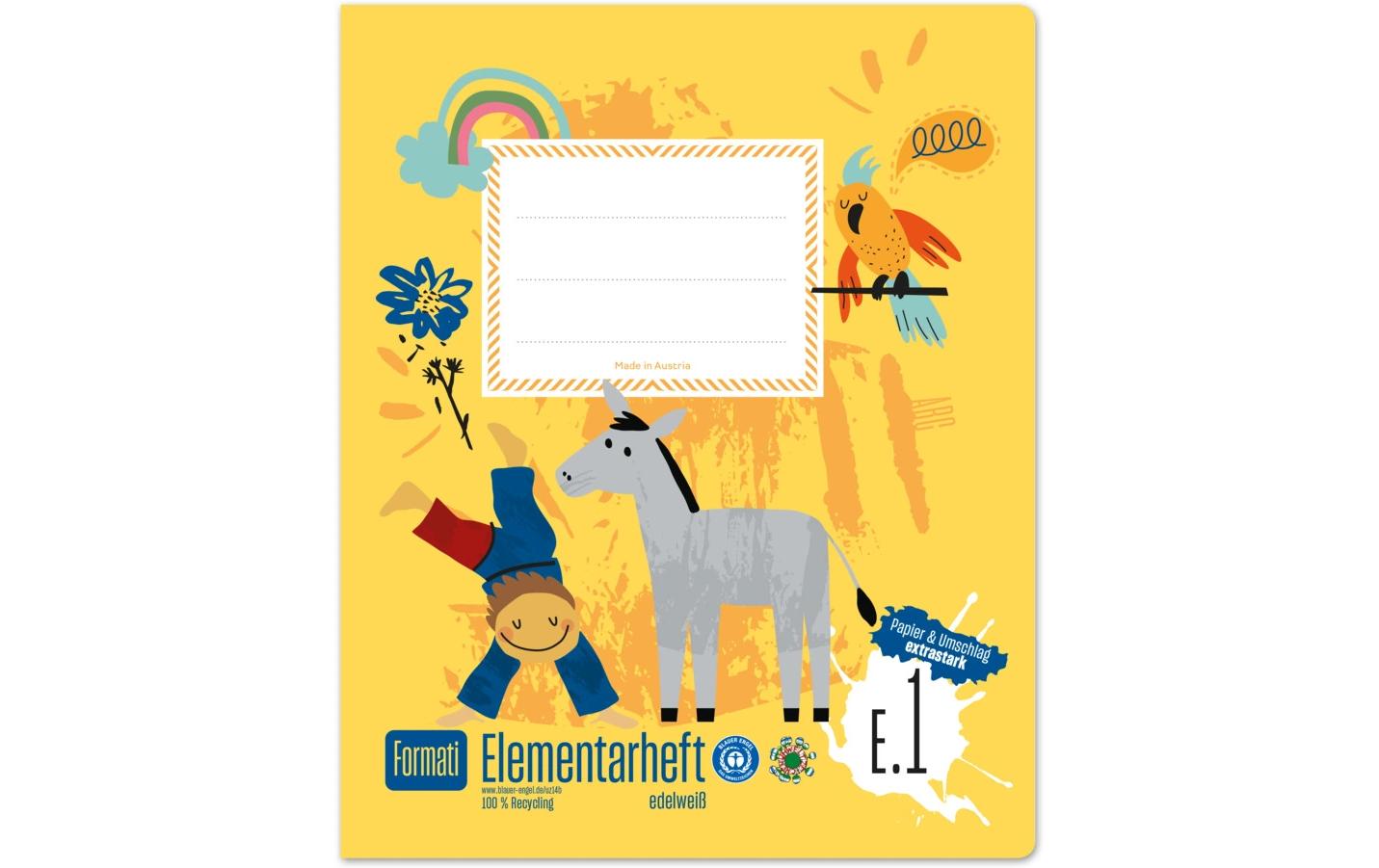 Formati Elementarheft E1 Quart, 14 Blatt, 100 g/m²