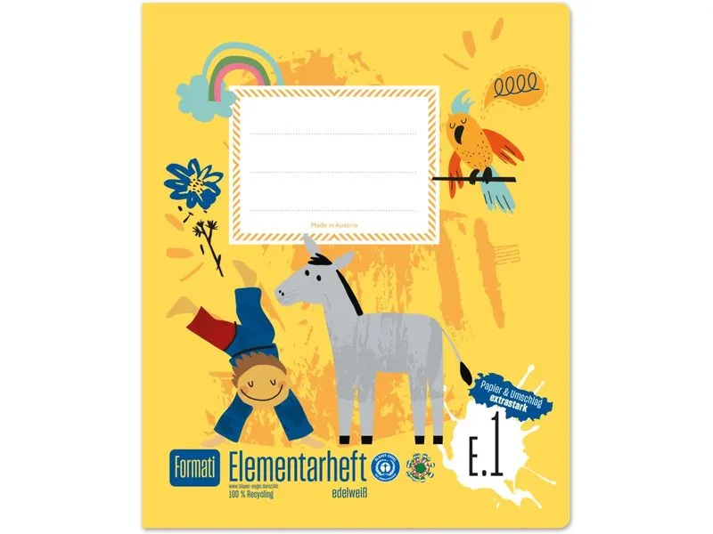 Formati Elementarheft E1 Quart, 14 Blatt, 100 g/m²