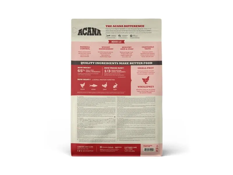 Acana Trockenfutter Indoor Entrée, 1.8 kg Acana Trockenfutter Indoor Entrée, 1.8 kg