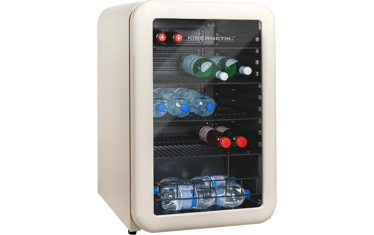 Kibernetik Gewerbekühlschrank RKS130 Retro Beige, Rechts, Wechselbar