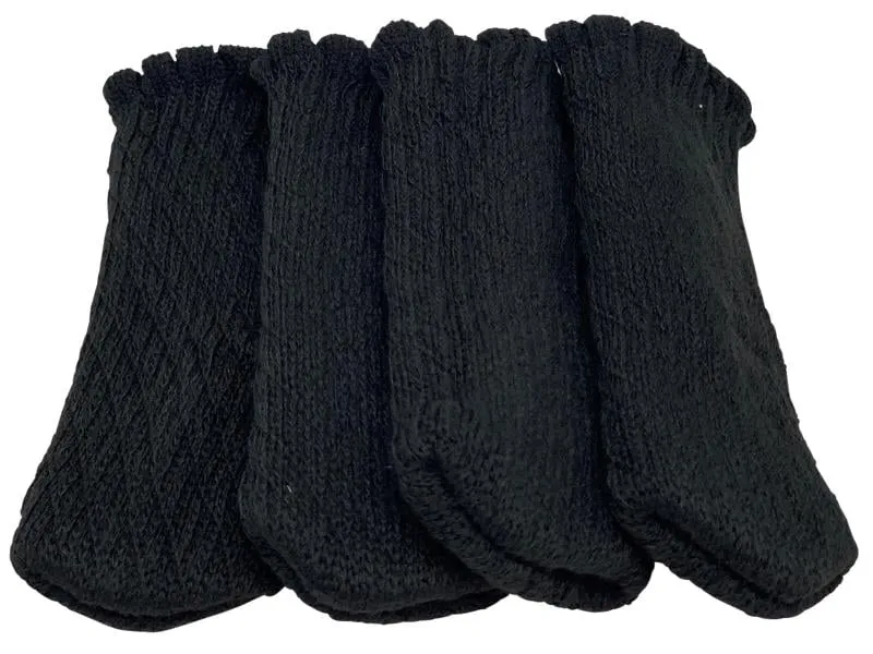 Dameco Bodenschoner Uni 4er Set, Schwarz Dameco Bodenschoner Uni 4er Set, Schwarz