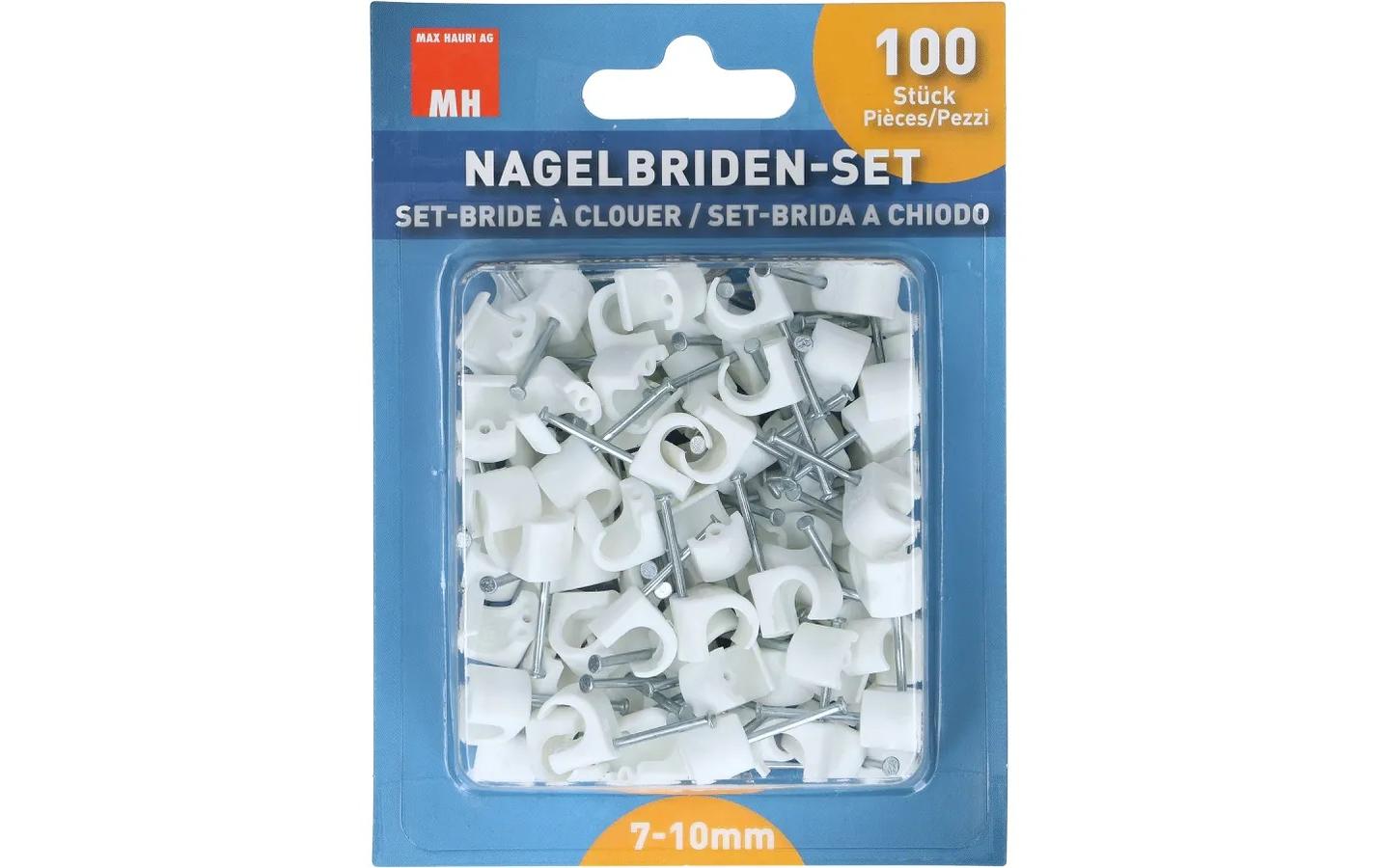 Max Hauri Nagelbriden Set 7-10 mm weiss 100 Stück