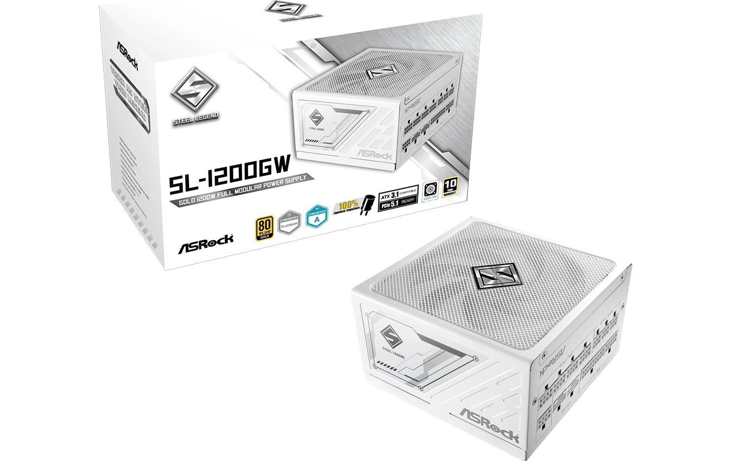 ASRock Netzteil Steel Legend SL-1200GW 1200 W White ASRock Netzteil Steel Legend SL-1200GW 1200 W White