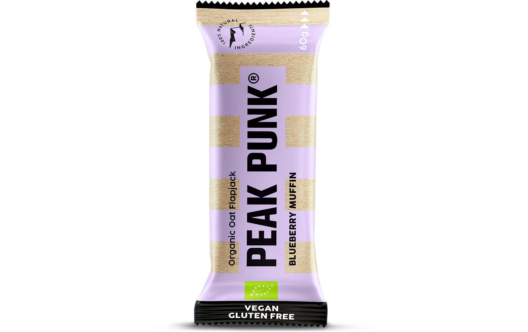 PEAK PUNK Bio Oat Flapjack – Blueberry Muffin 12 x 60 g PEAK PUNK Bio Oat Flapjack – Blueberry Muffin 12 x 60 g
