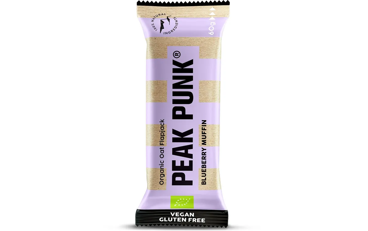 PEAK PUNK Bio Oat Flapjack – Blueberry Muffin 12 x 60 g