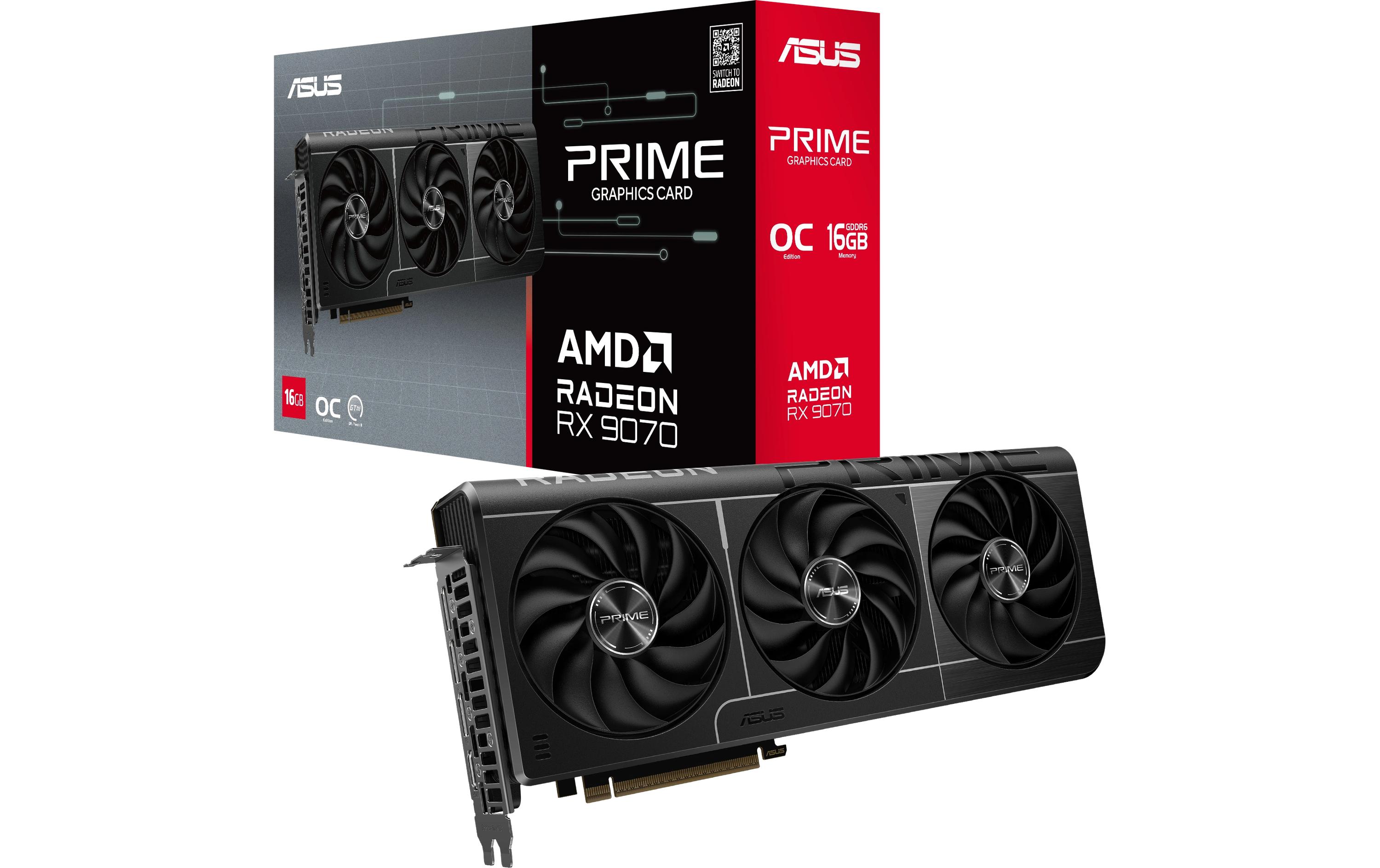 ASUS Grafikkarte Prime Radeon RX 9070 OC Edition 16 GB