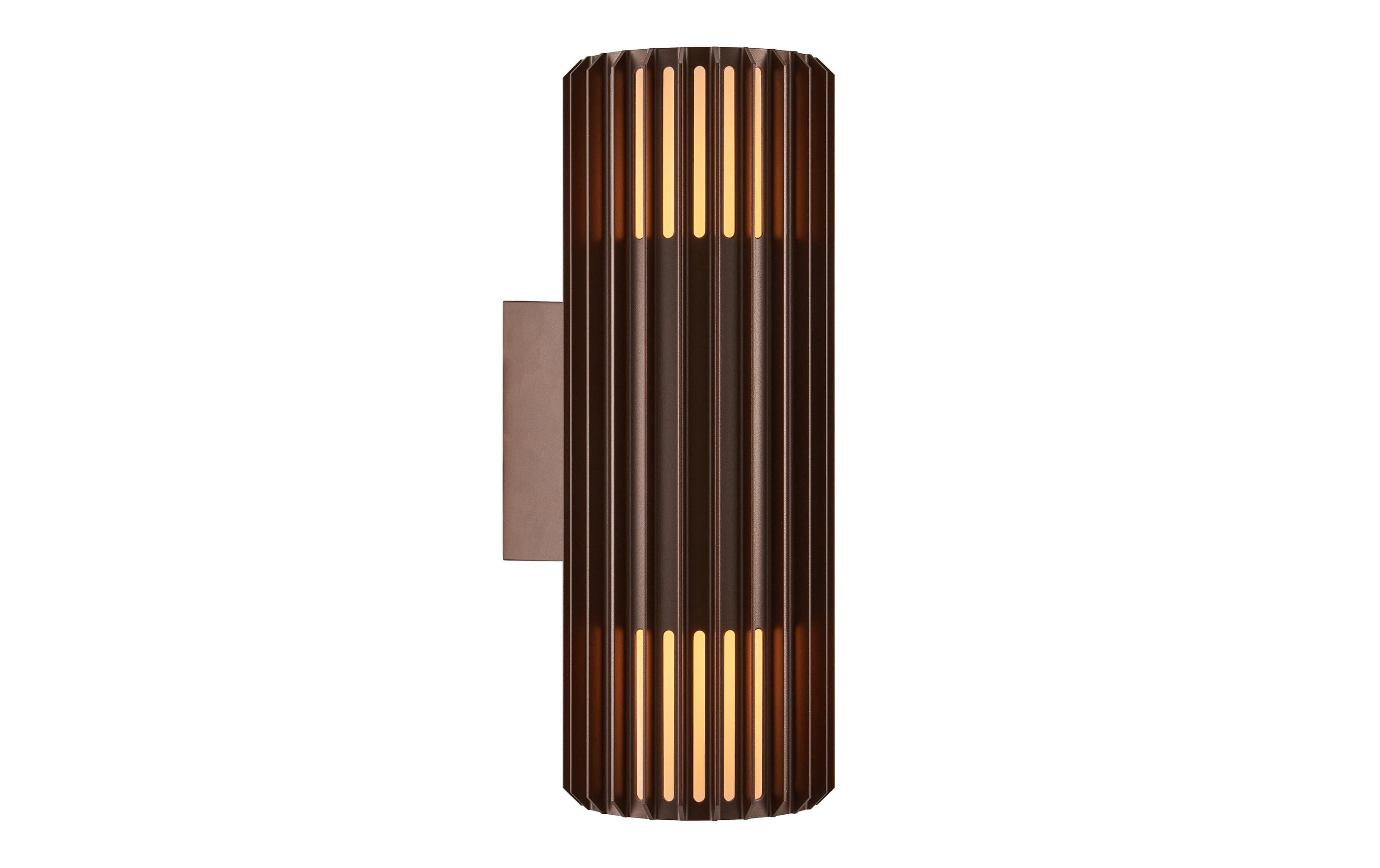 Nordlux Wandleuchte Aludra Double 2 x 15W, E27, IP54, braun