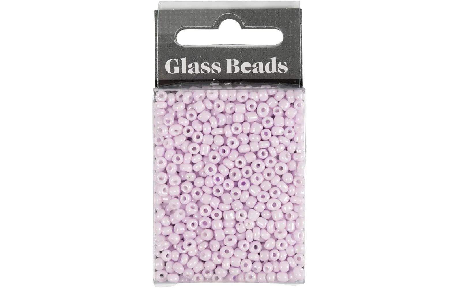 Creativ Company Rocailles-Perlen Glasperlen Rosa mattiert